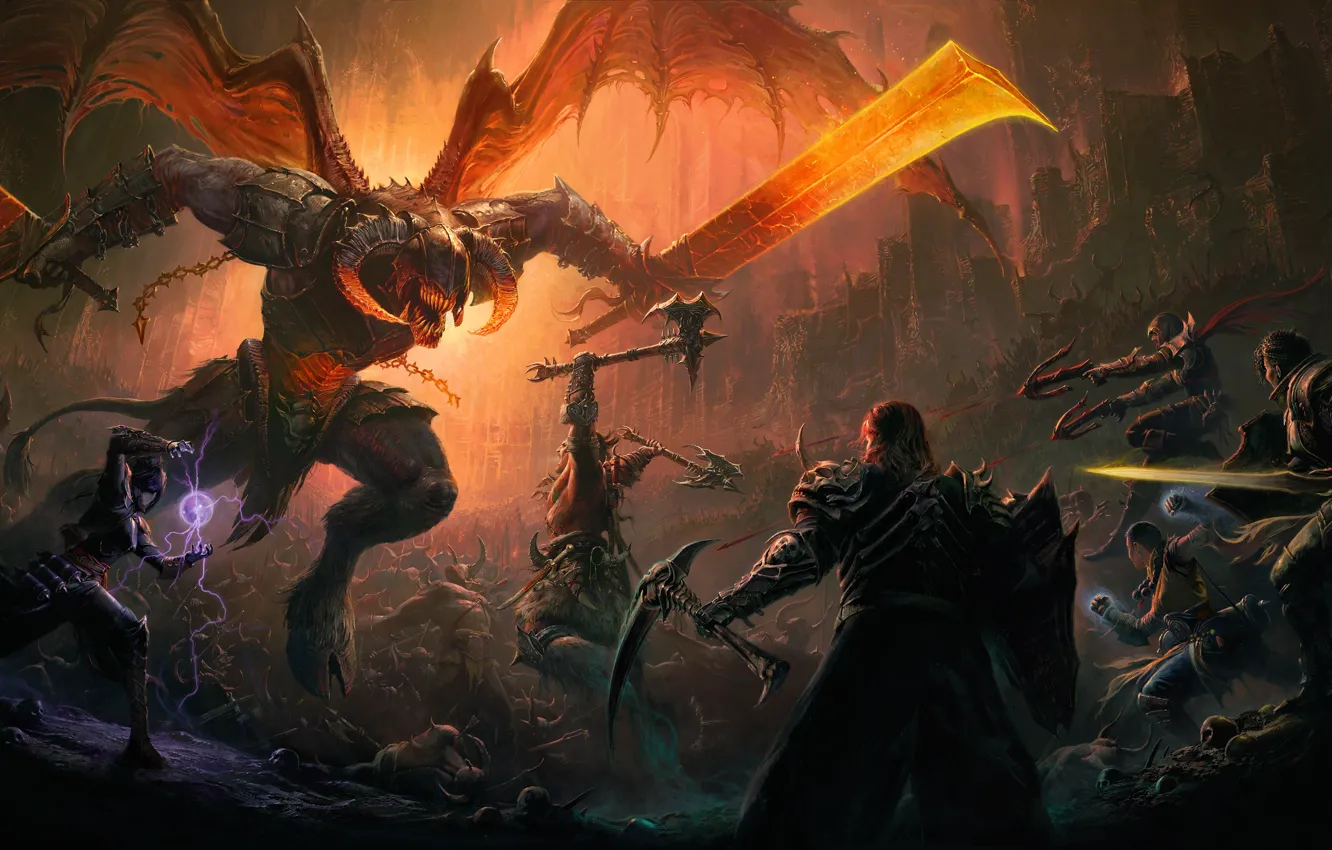 Фото обои diablo, диабло, diablo immortal