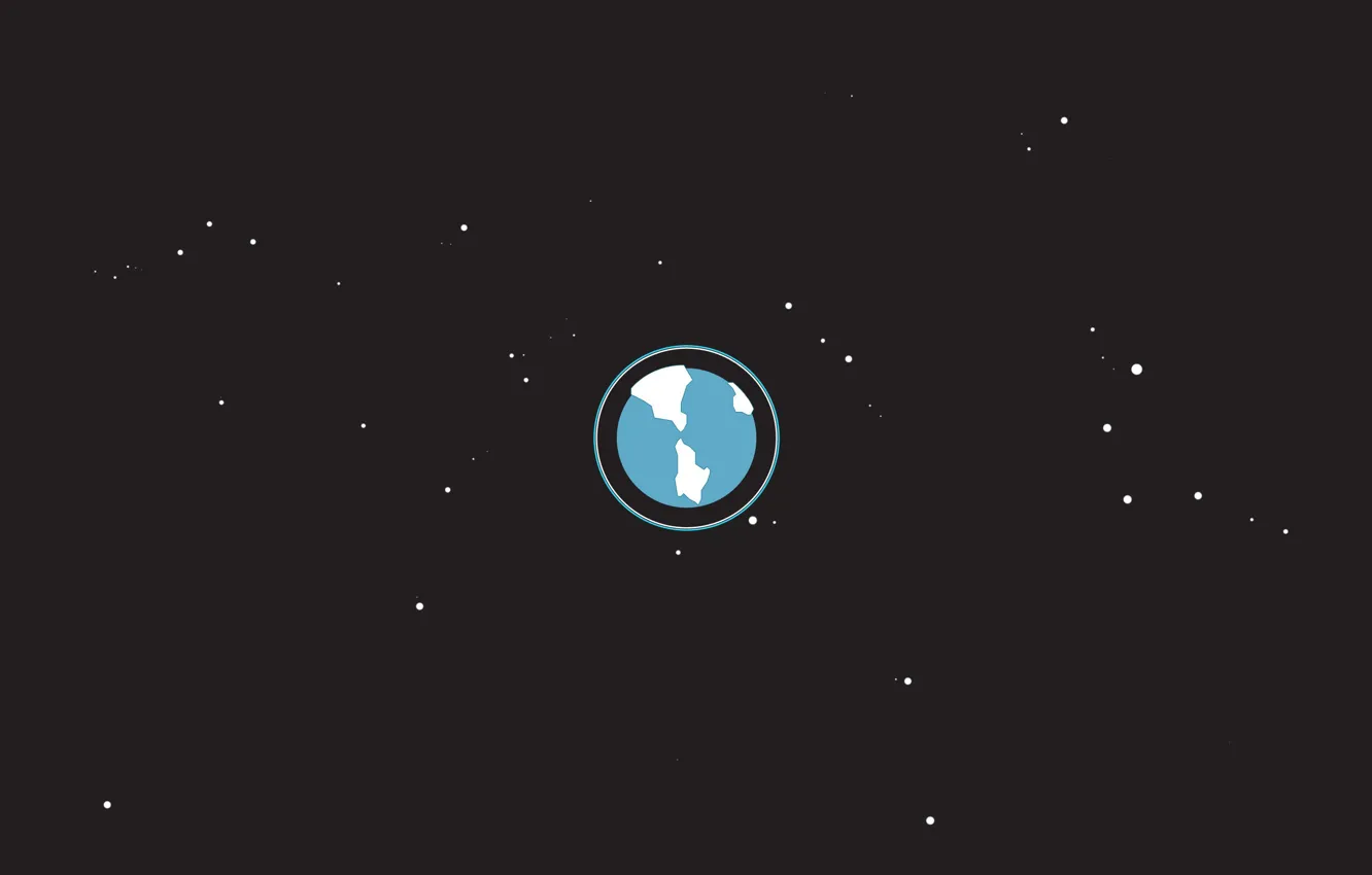 Фото обои космос, звёзды, Земля, орбита, Earth