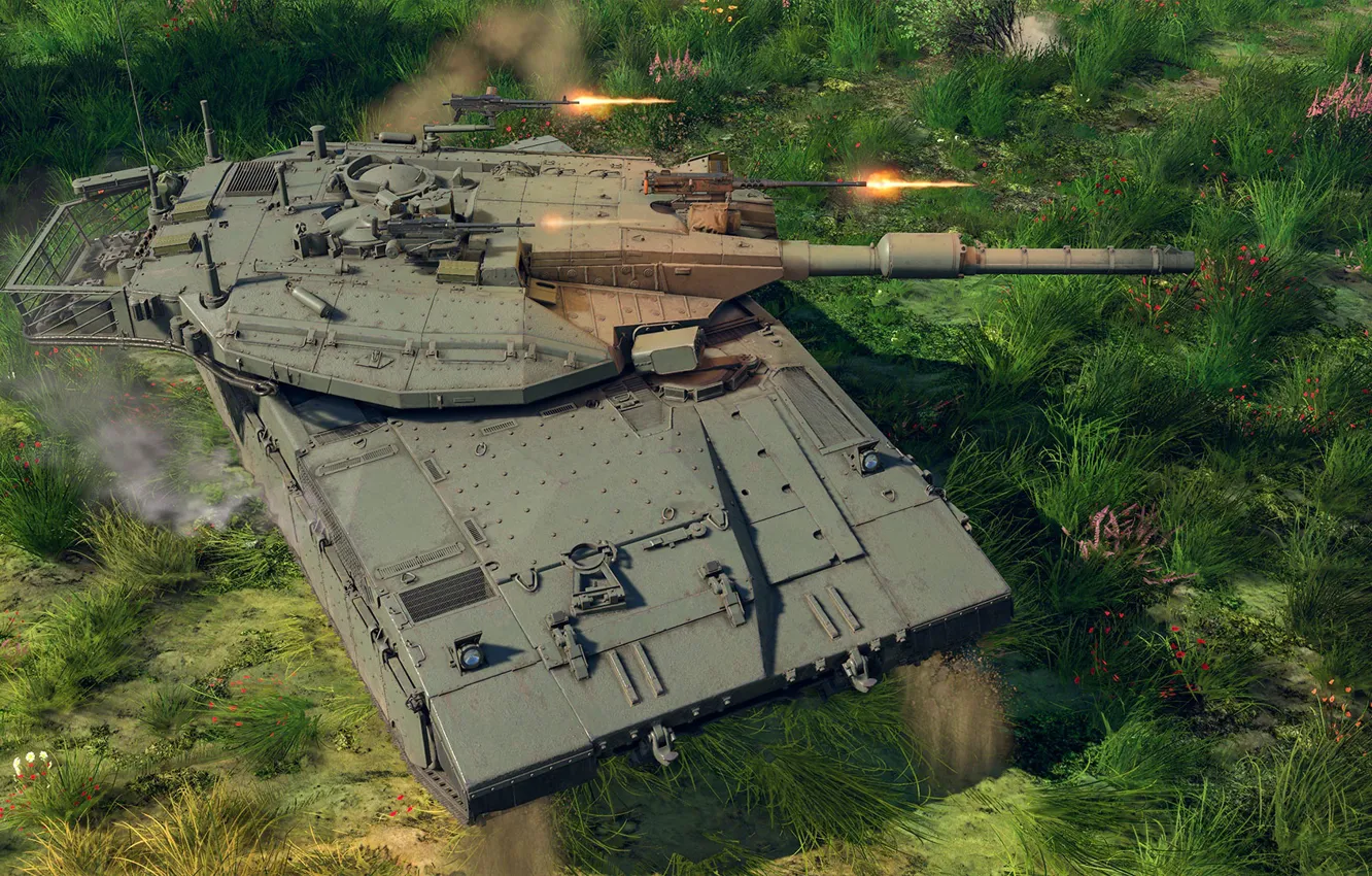 Фото обои Израиль, Основной боевой танк, Merkava Mk. 3D