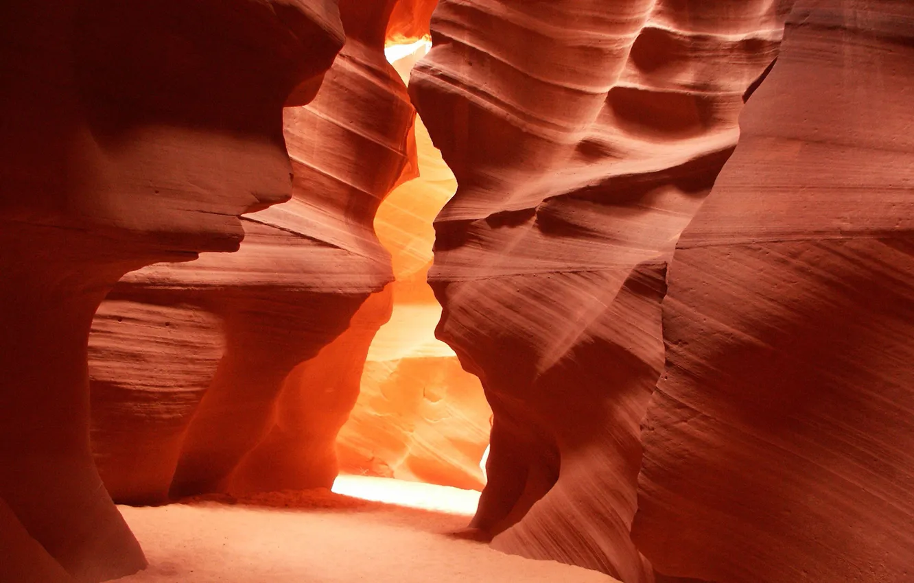 Фото обои песок, природа, камни, фото, скалы, камень, ущелье, пещера