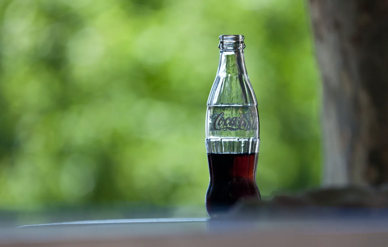 Фото обои фон, бутылка, coca cola