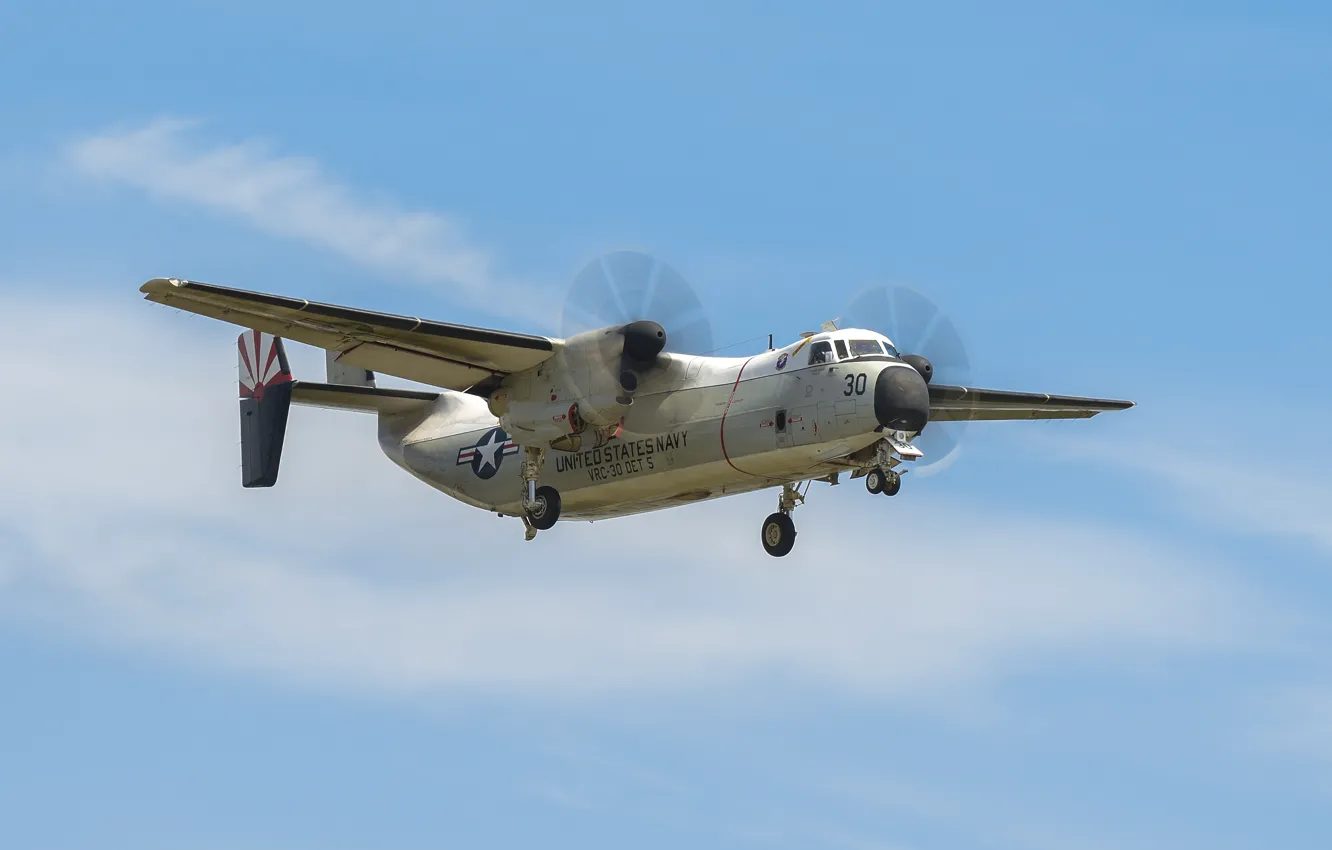 Фото обои тактический, палубный, транспортный самолёт, Grumman C-2A