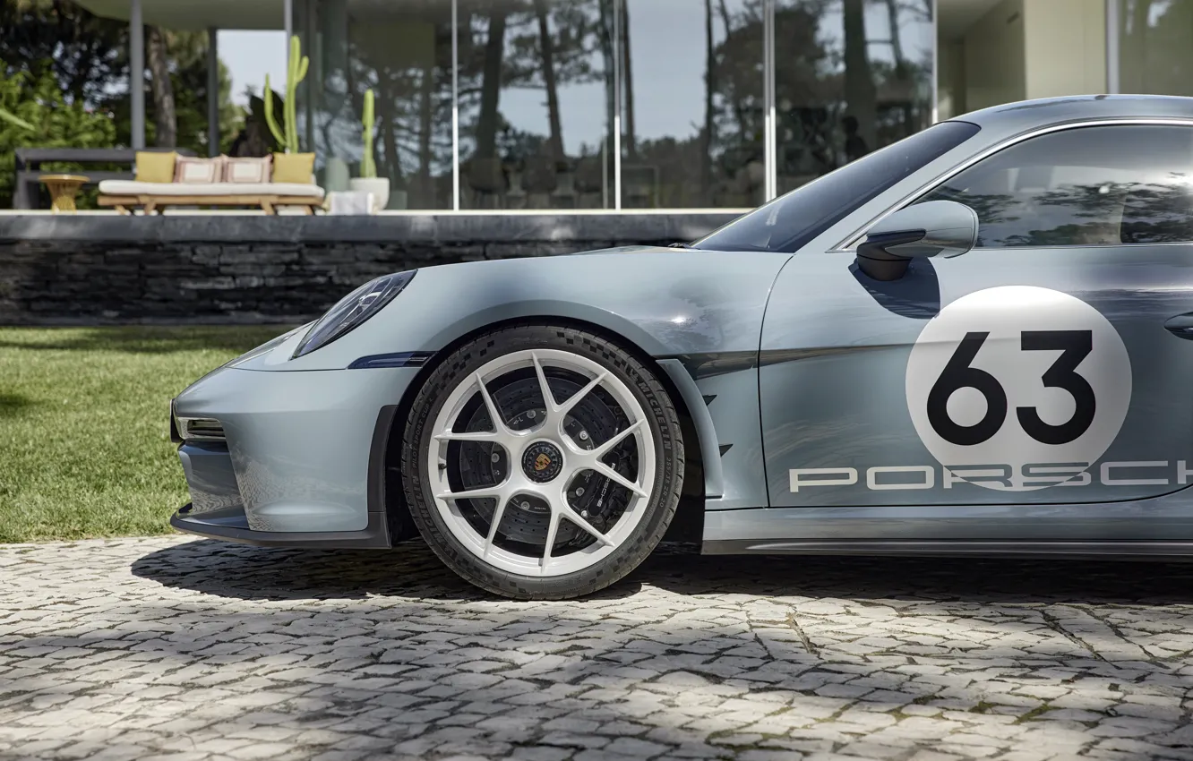 Фото обои 911, Porsche, close-up, wheel, Porsche 911 S/T Heritage Design Package