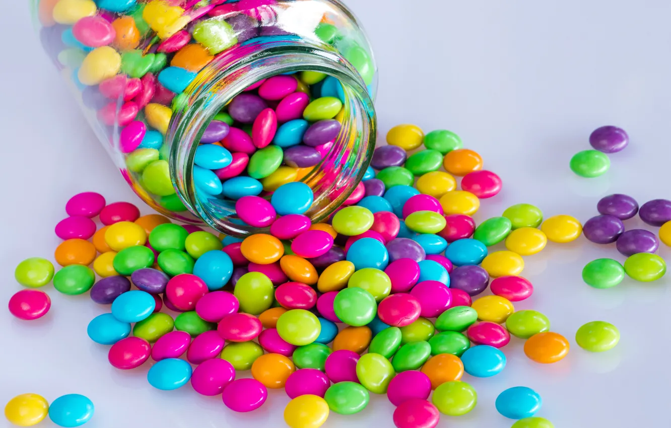 Фото обои шарики, фон, colorful, конфеты, balls, background, sweet, драже