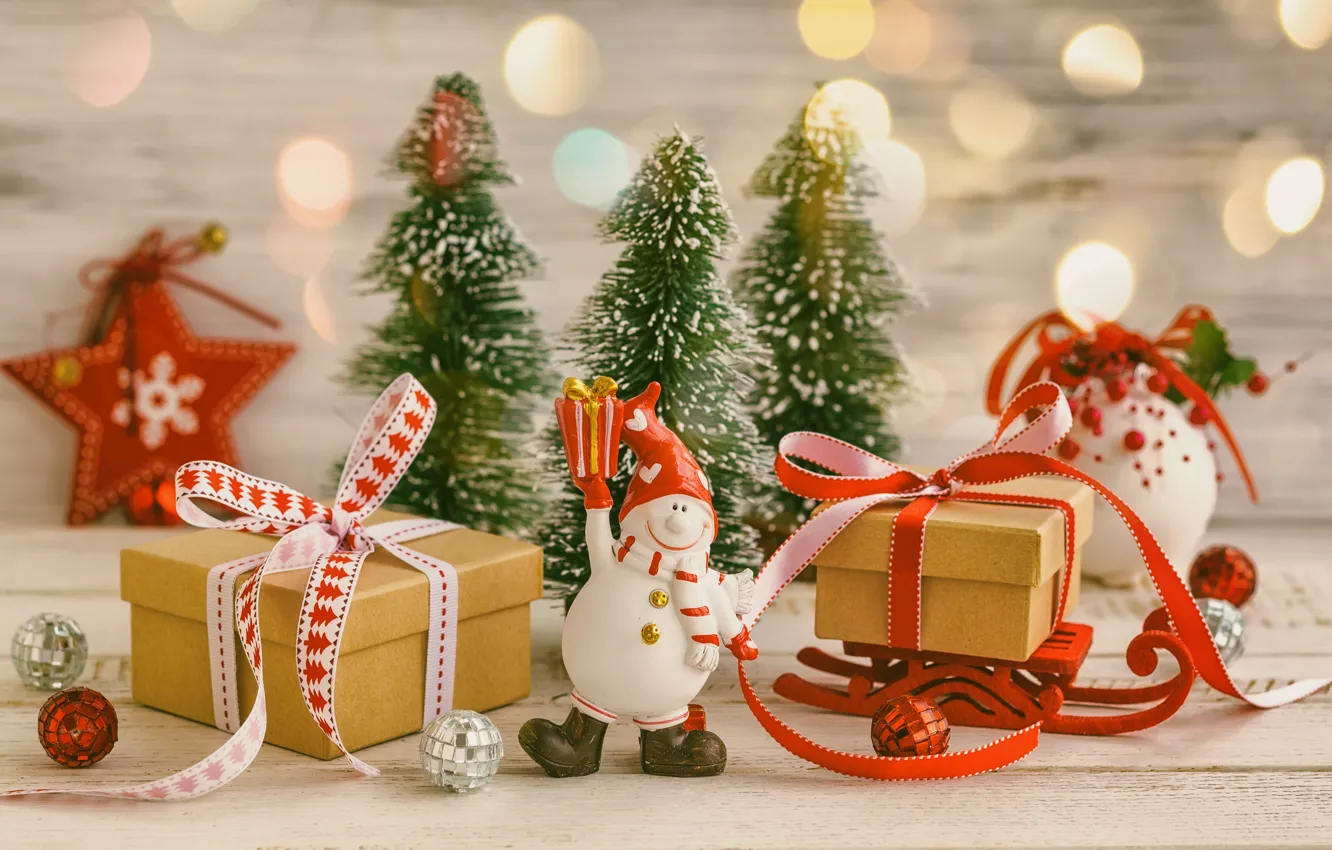 Фото обои украшения, елка, Новый Год, Рождество, подарки, Christmas, Merry Christmas, Xmas