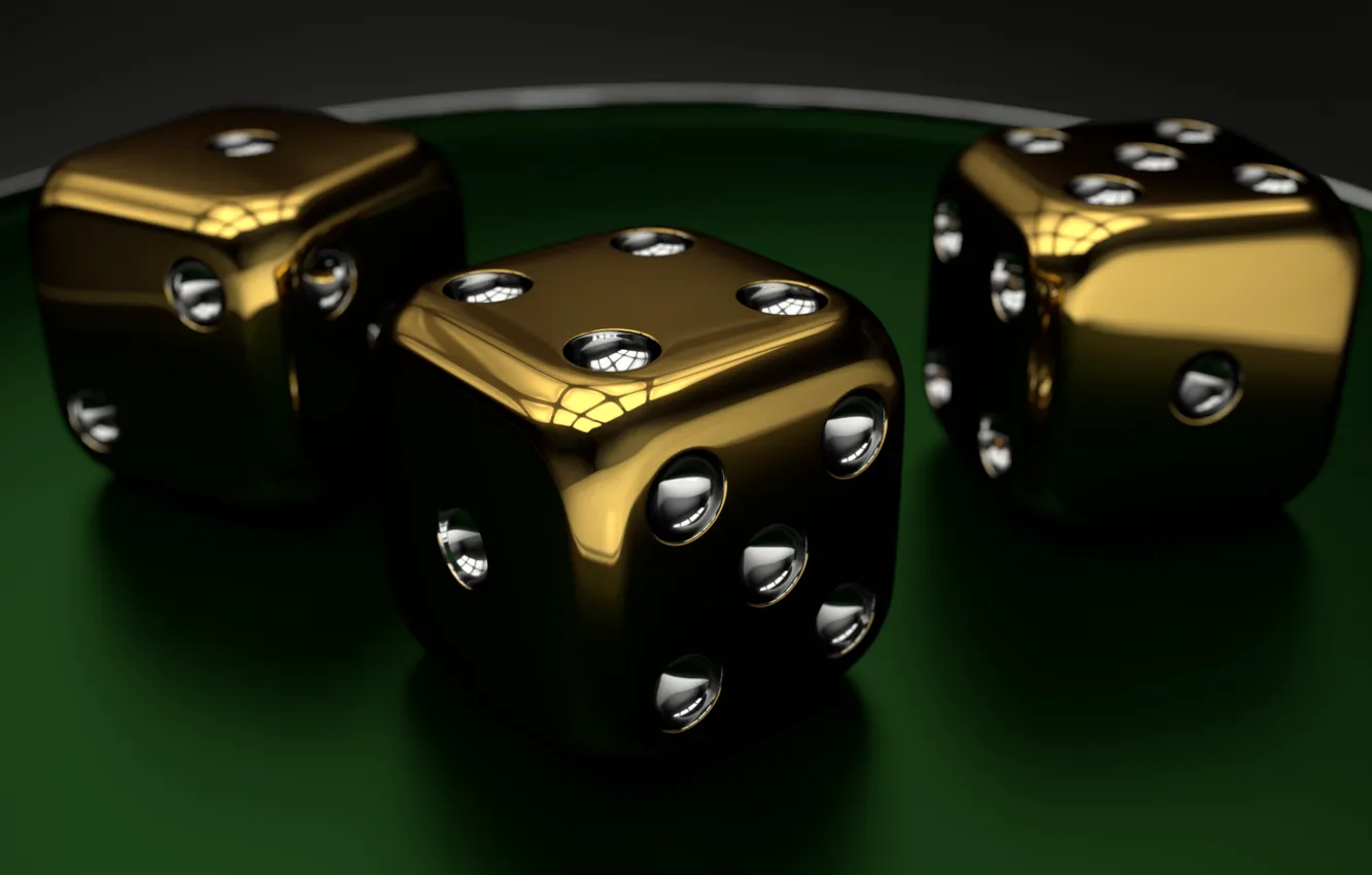 Фото обои render, dice, closeup, cube