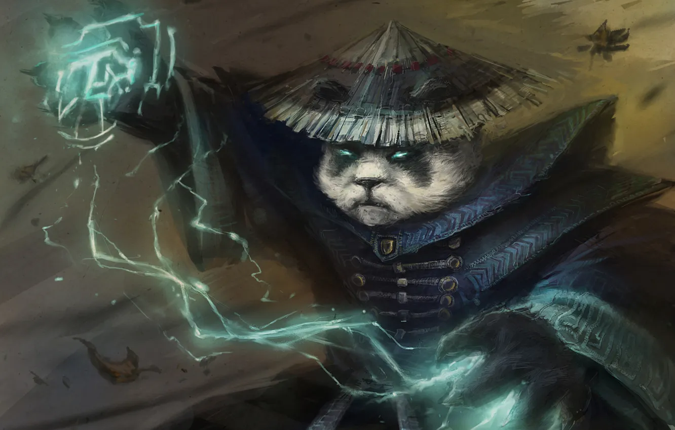 Фото обои шторм, панда, dota, дота, Defense of the Ancients, Fury on