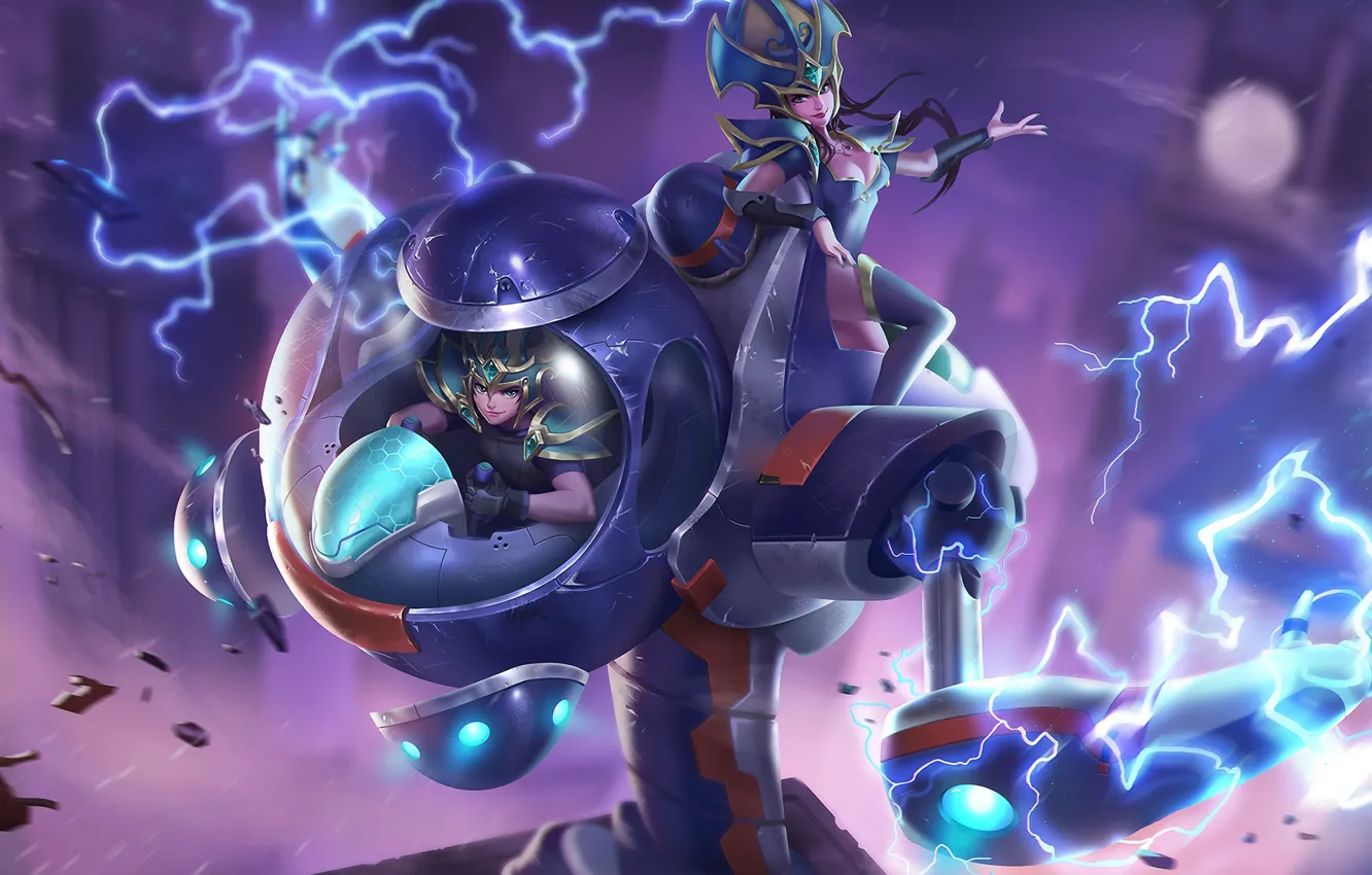 Фото обои фантастика, робот, hon, art, Heroes of Newerth, Parallax, Ion Parallax