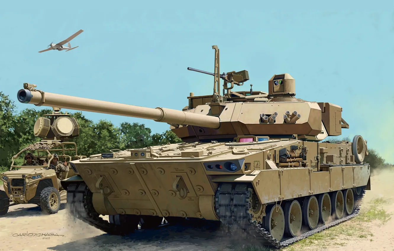 Фото обои легкий, США, US Army, пехотный танк, Carlos Chagas, Carlos Chaga, US Combat Vehicle M10 Booker, …