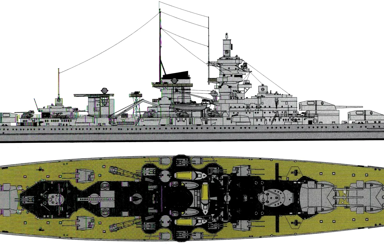 Фото обои 1941, Battlecruiser, DKM Gneisenau