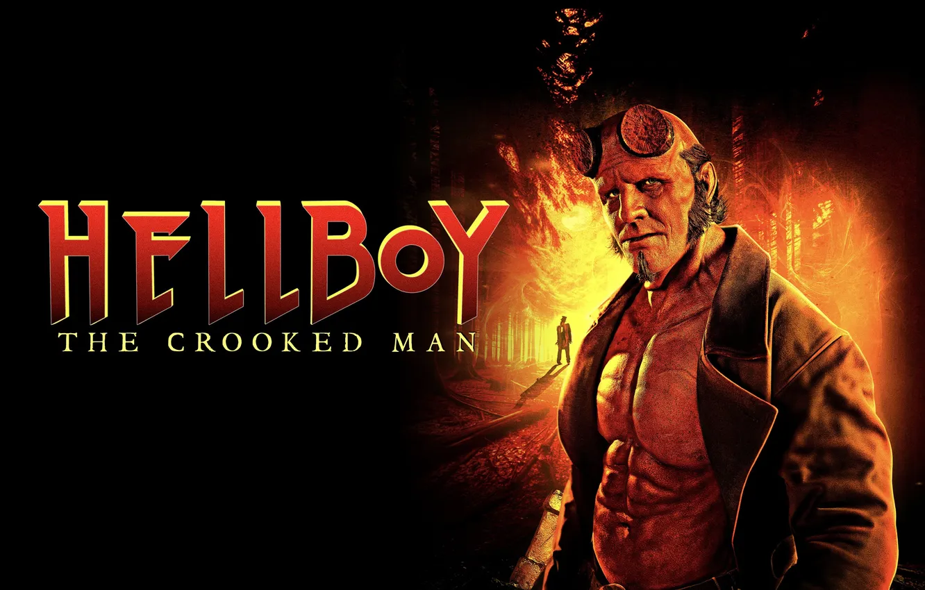 Фото обои фэнтези, боевик, постер, ужасы, Hellboy, Хеллбой, Hellboy: The Crooked Man, Джек Кеси