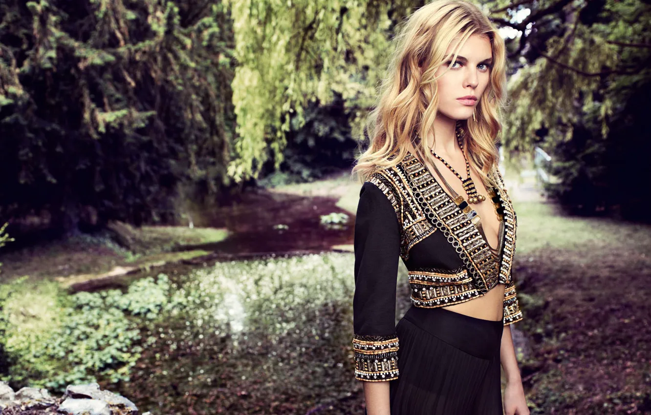 Фото обои девушка, поза, волосы, Marina Linchuk, Линчук Марина