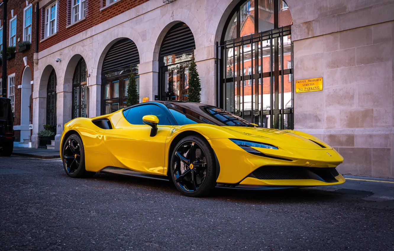 Фото обои Ferrari, Car, Sportscar, Ferrari SF90 Stradale, SF90 Stradale, Alec Jones