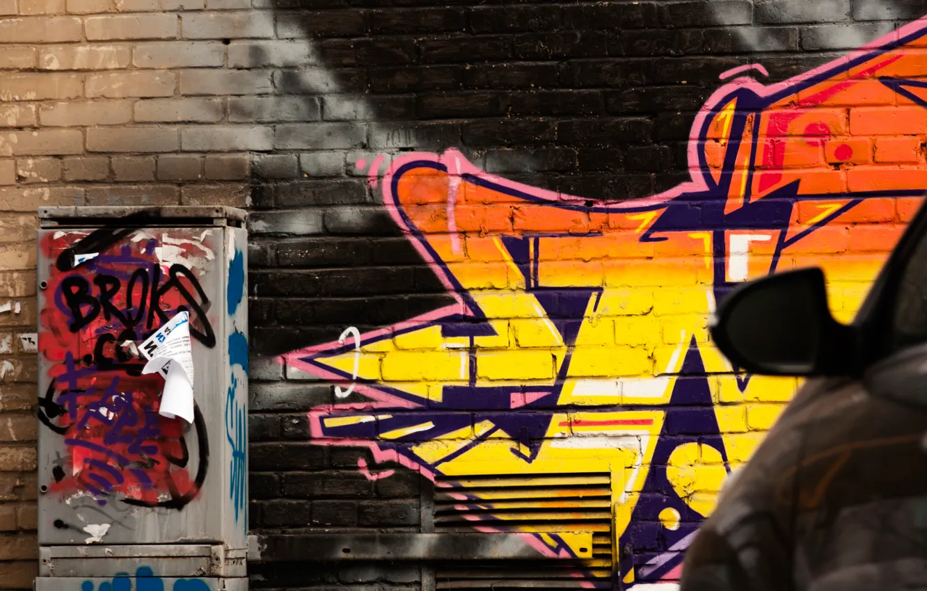Фото обои город, граффити, графити, урбан