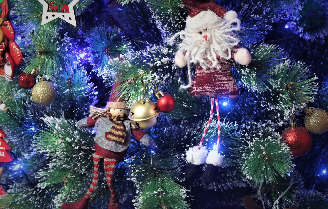 Фото обои шарики, праздник, игрушки, Рождество, Новый год, фигурки, ёлочные игрушки, новогодние декорации