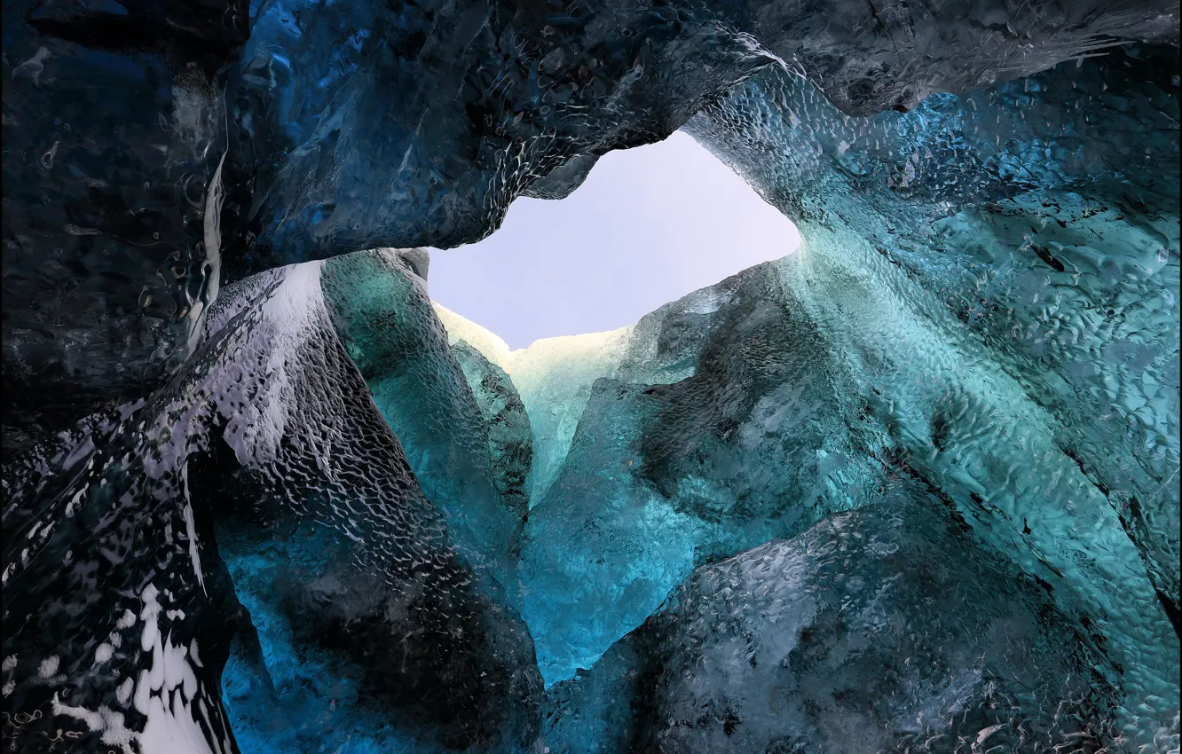 Фото обои лёд, Исландия, frozen, Iceland, glacier