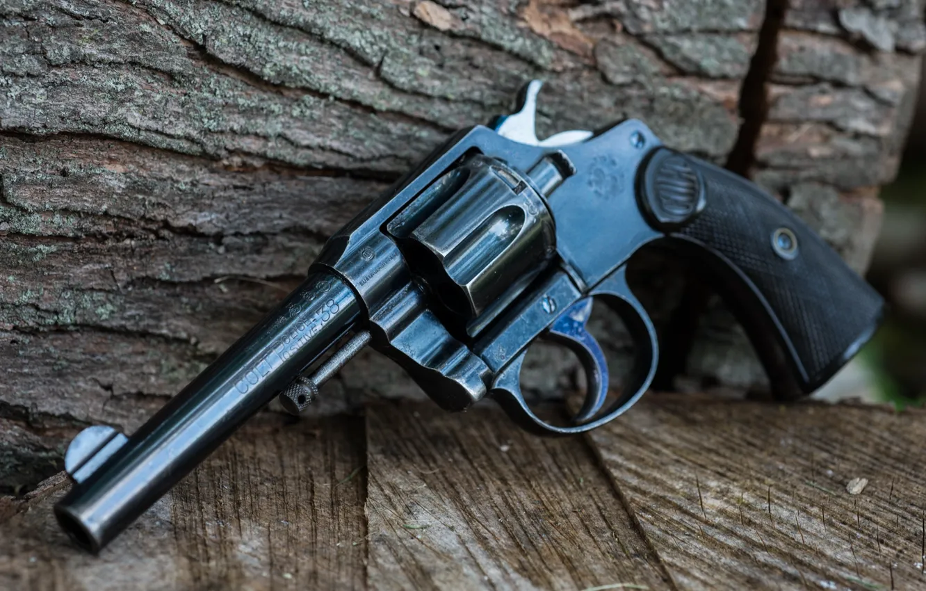 Фото обои оружие, револьвер, Police, Colt, 1906