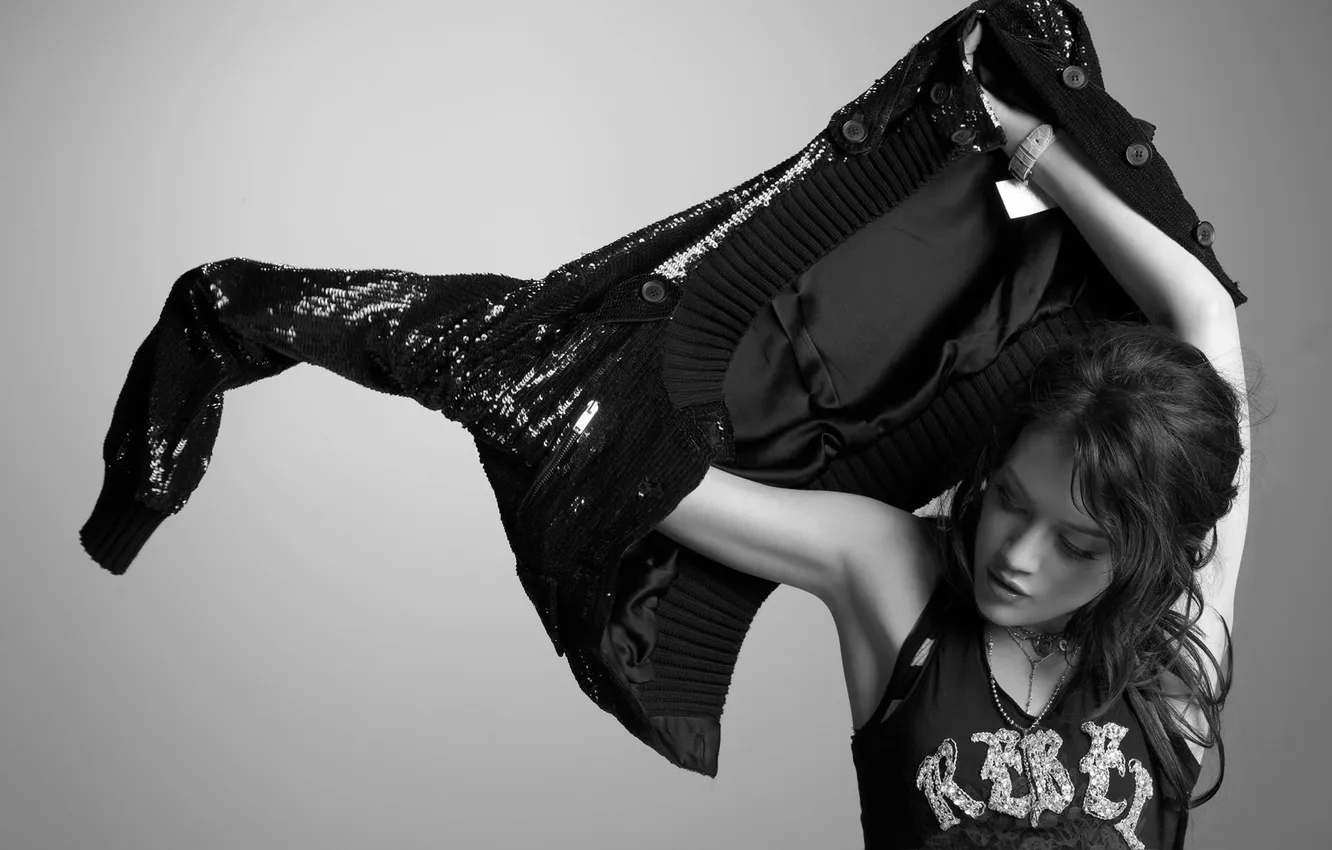 Фото обои девушка, обои, пиджак