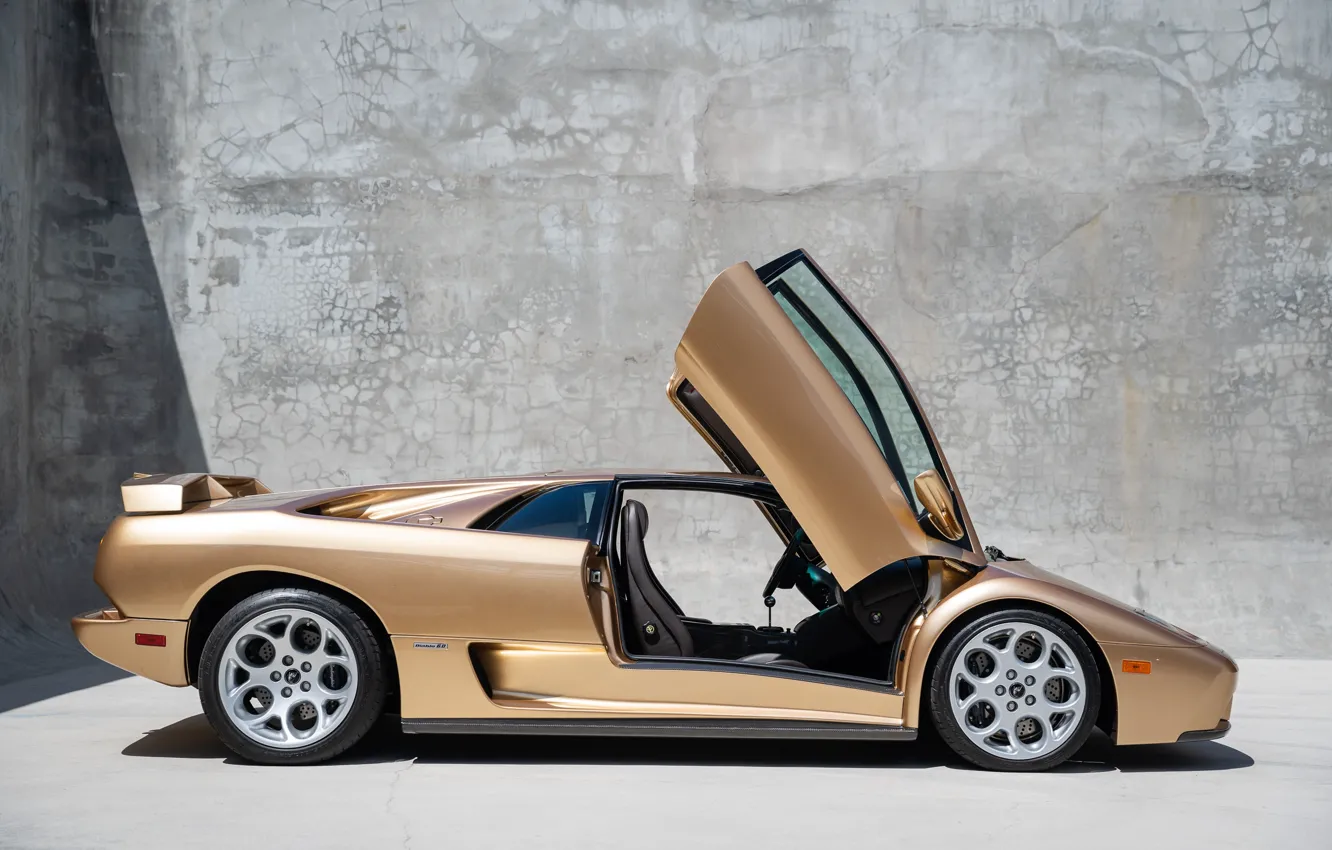 Фото обои Lamborghini, Diablo, lambo door, side view, Lamborghini Diablo VT 6.0 SE