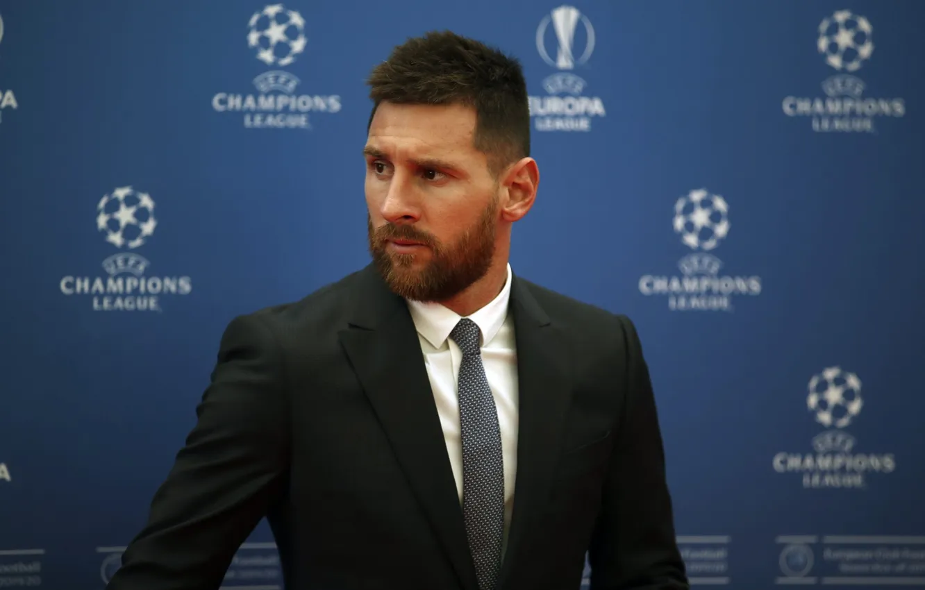 Фото обои стиль, костюм, борода, футболист, Лионель Месси, Lionel Messi