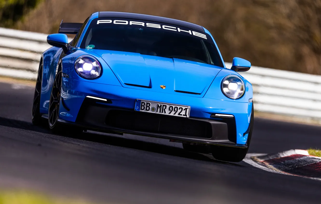 Porsche 911 gt3 голубой оранжевый