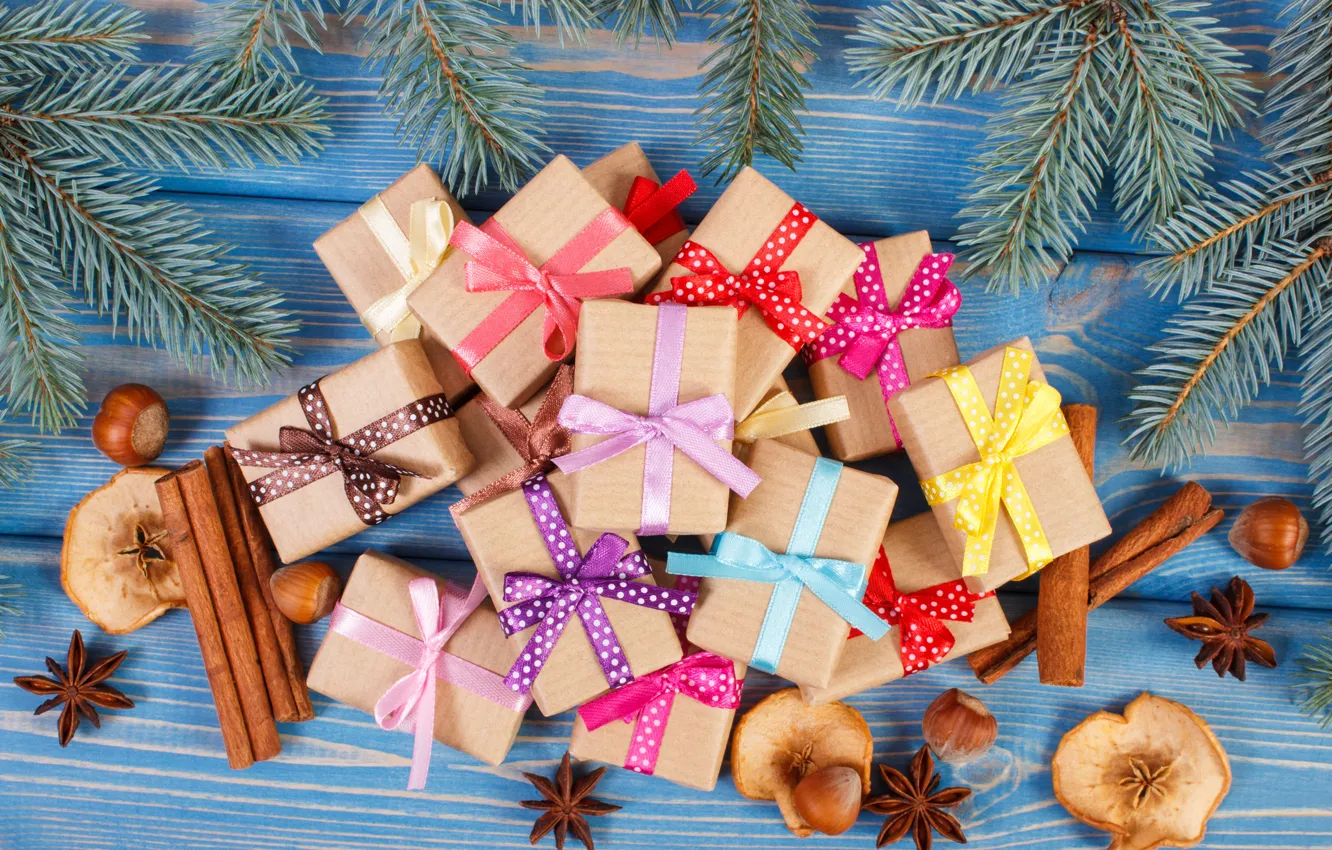 Фото обои елка, Новый Год, Рождество, подарки, Christmas, wood, Merry Christmas, Xmas
