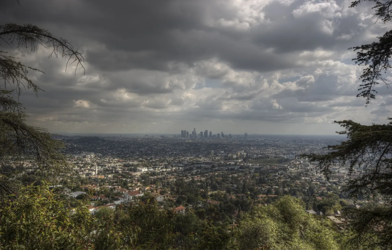 Фото обои california, Лос-Анджелес, skyline, калифорния, usa, los angeles
