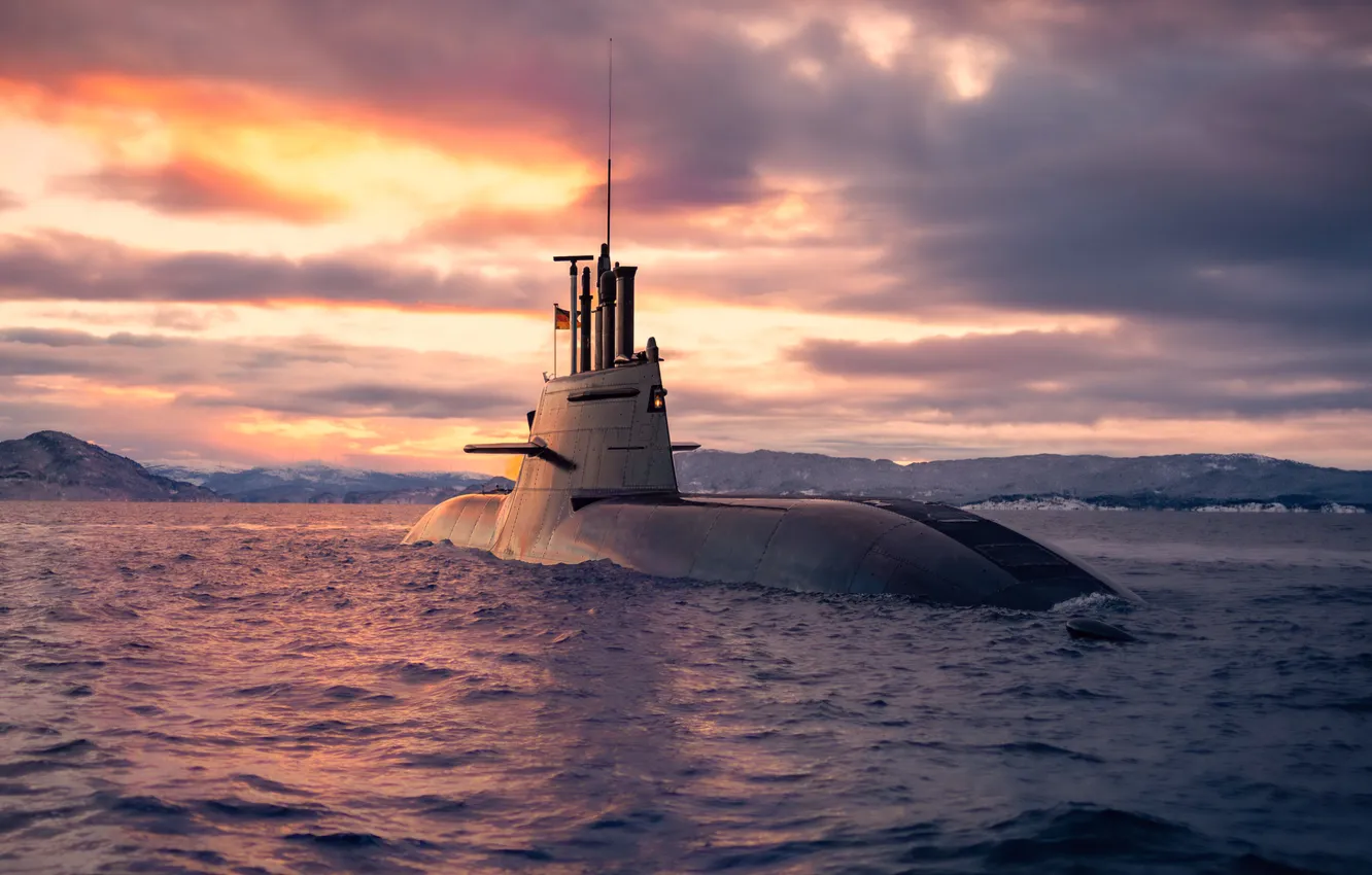 Фото обои Германия, подводная лодка, Дизель-электрическая, U-36
