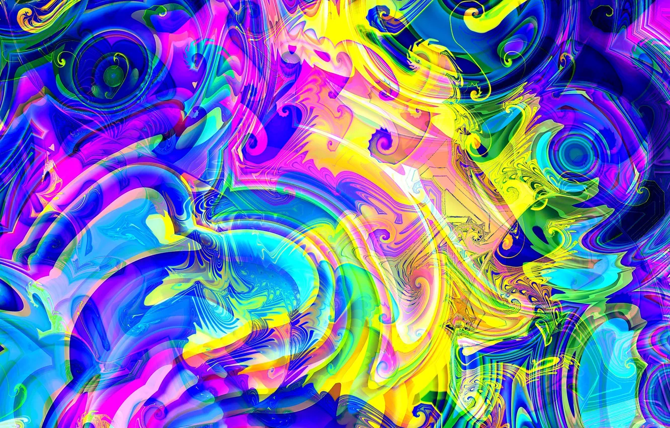 Фото обои волны, абстракция, waves, abstraction, игра цвета, смесь красок, a mixture of colors, blurs