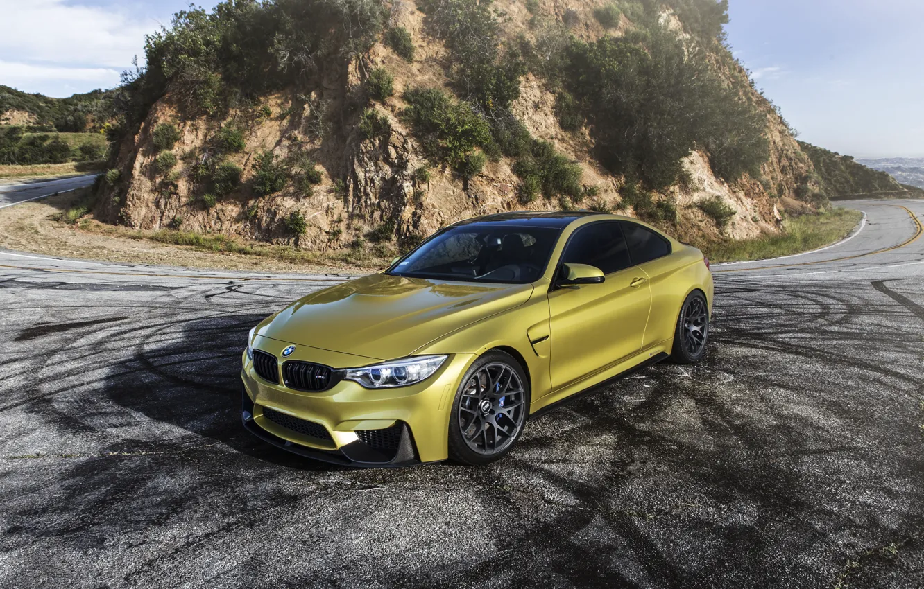 Фото обои BMW, Yellow, F82