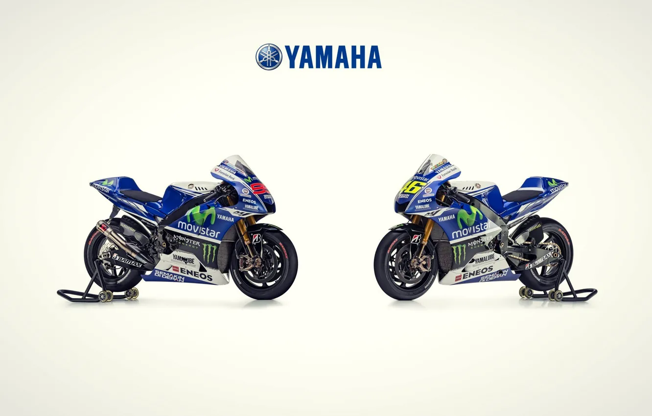 Фото обои Yamaha, team, double, motogp2014
