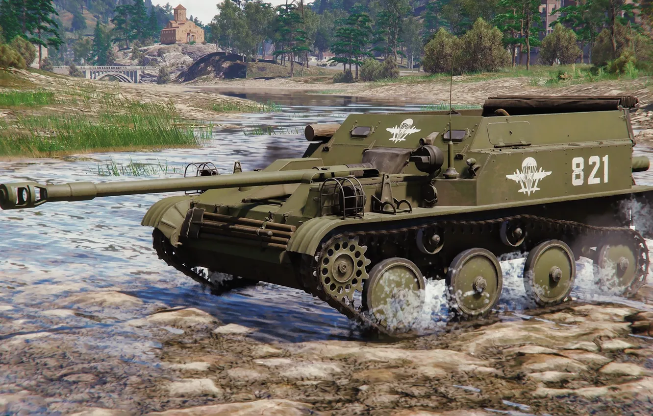 Фото обои СССР, АСУ-57, Авиадесантная САУ