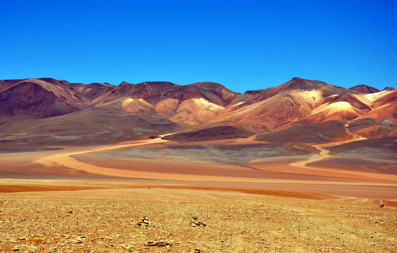 Фото обои пейзаж, горы, Альтиплано, Боливия, The Bolivian Altiplano