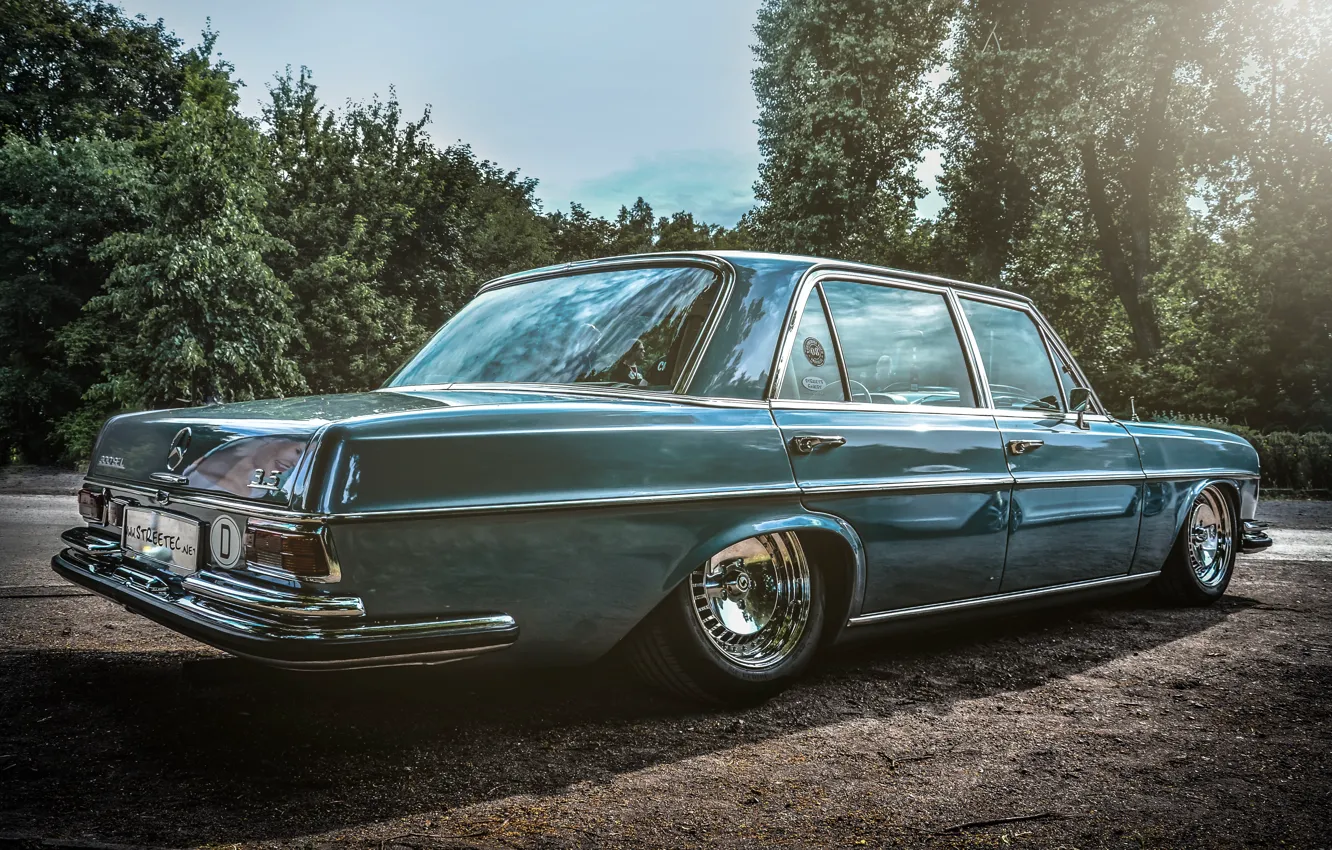 Фото обои Mercedes, Benz, Tuning, Trees, Sunlight, Oldtimer, Frank Albrecht, 300 SEL