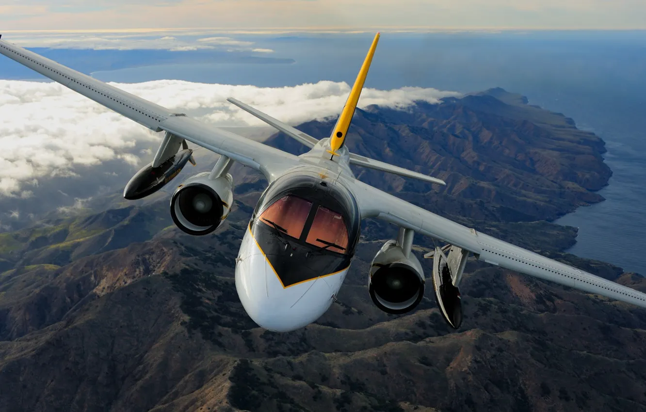 Фото обои Lockheed, Viking, S-3, US Navy, противолодочный самолёт