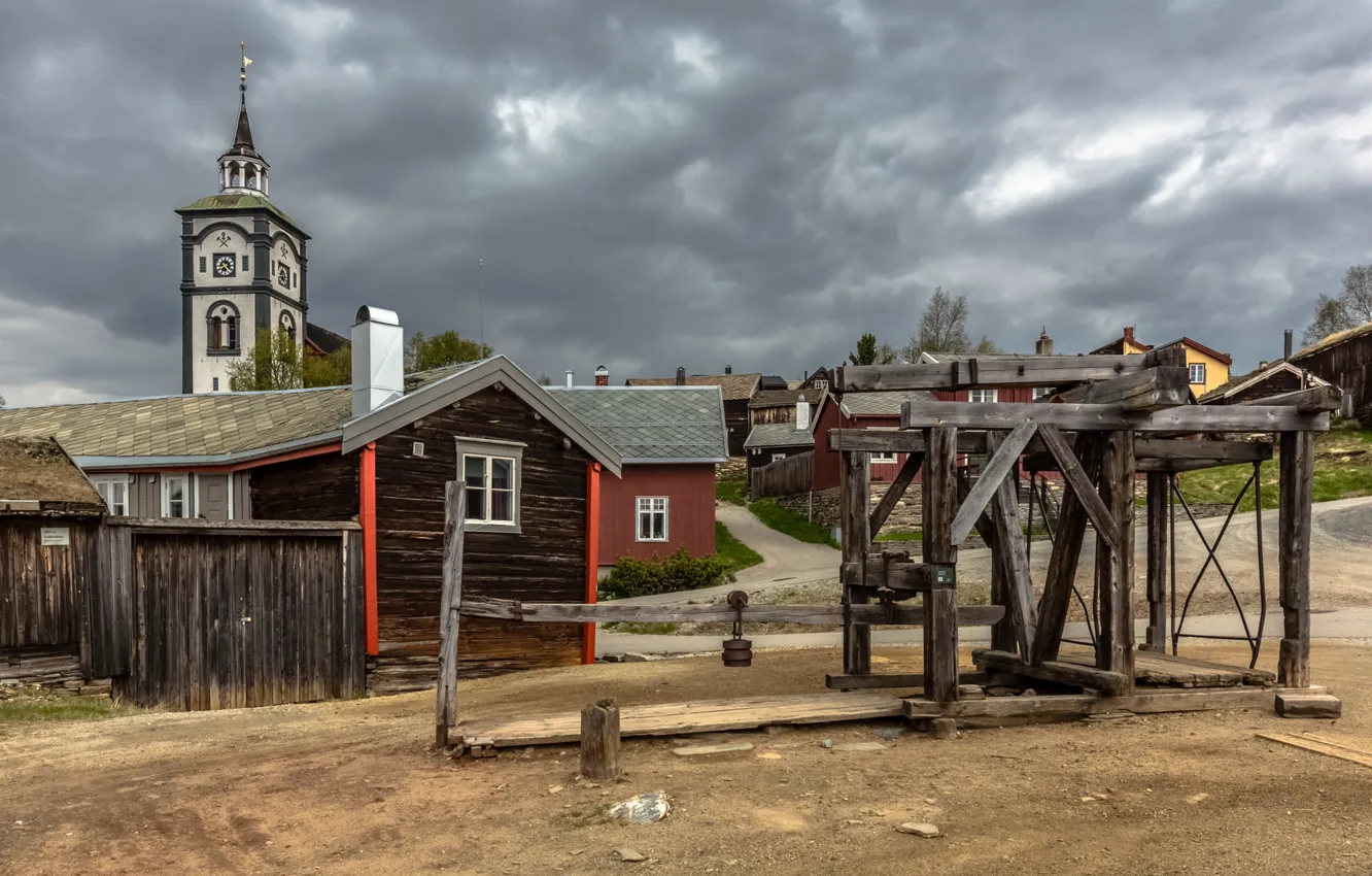 Фото обои Норвегия, Norway, Røros, The Mining Town