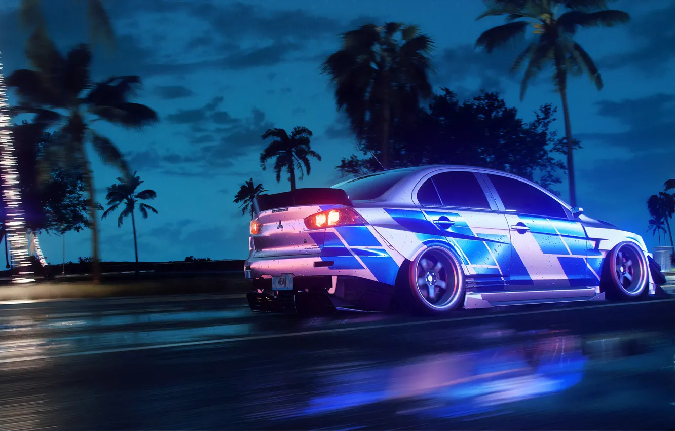 Фото обои Mitsubishi, Lancer, NFS, Electronic Arts, Need For Speed, 2019, Need For Speed: Heat