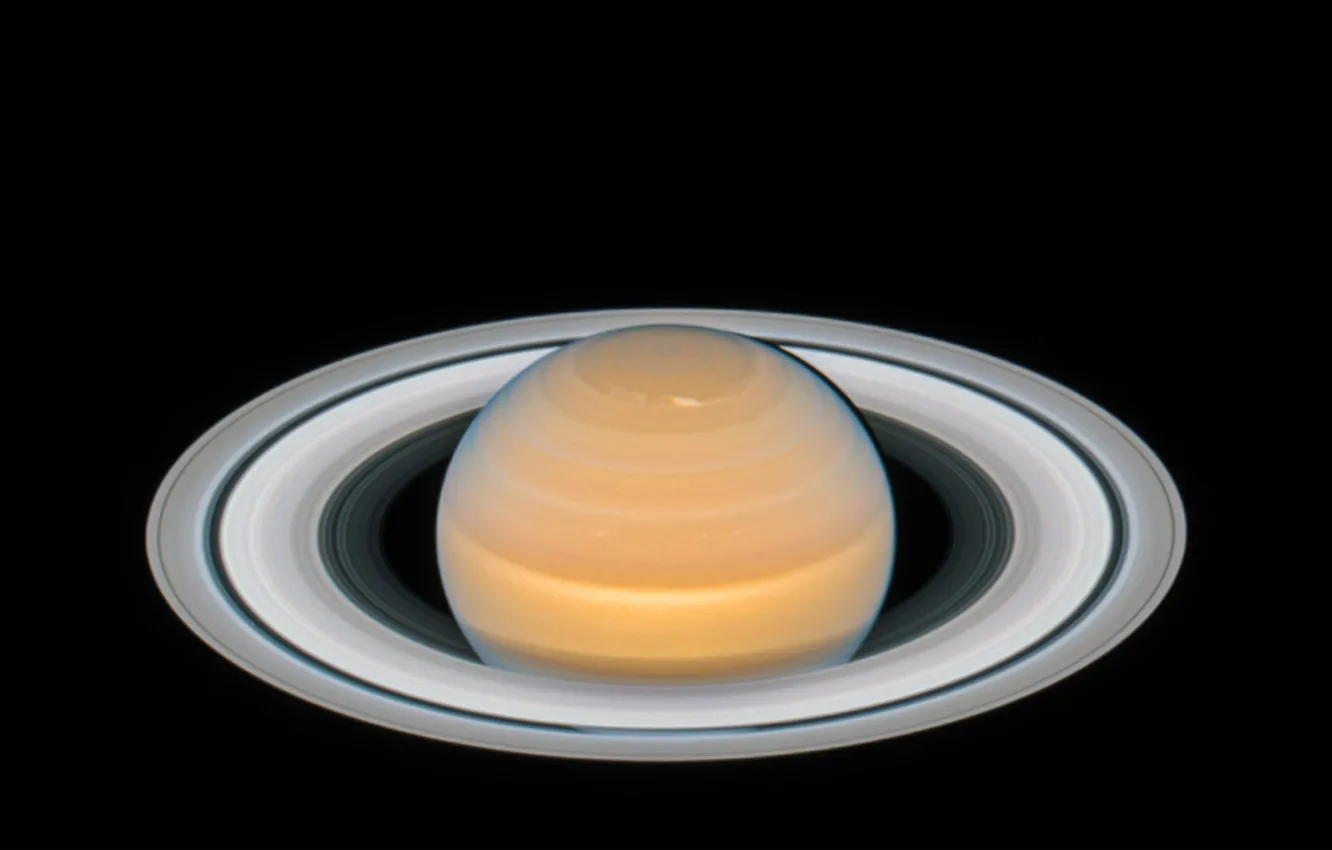 Фото обои кольца, Сатурн, телескоп Хаббл