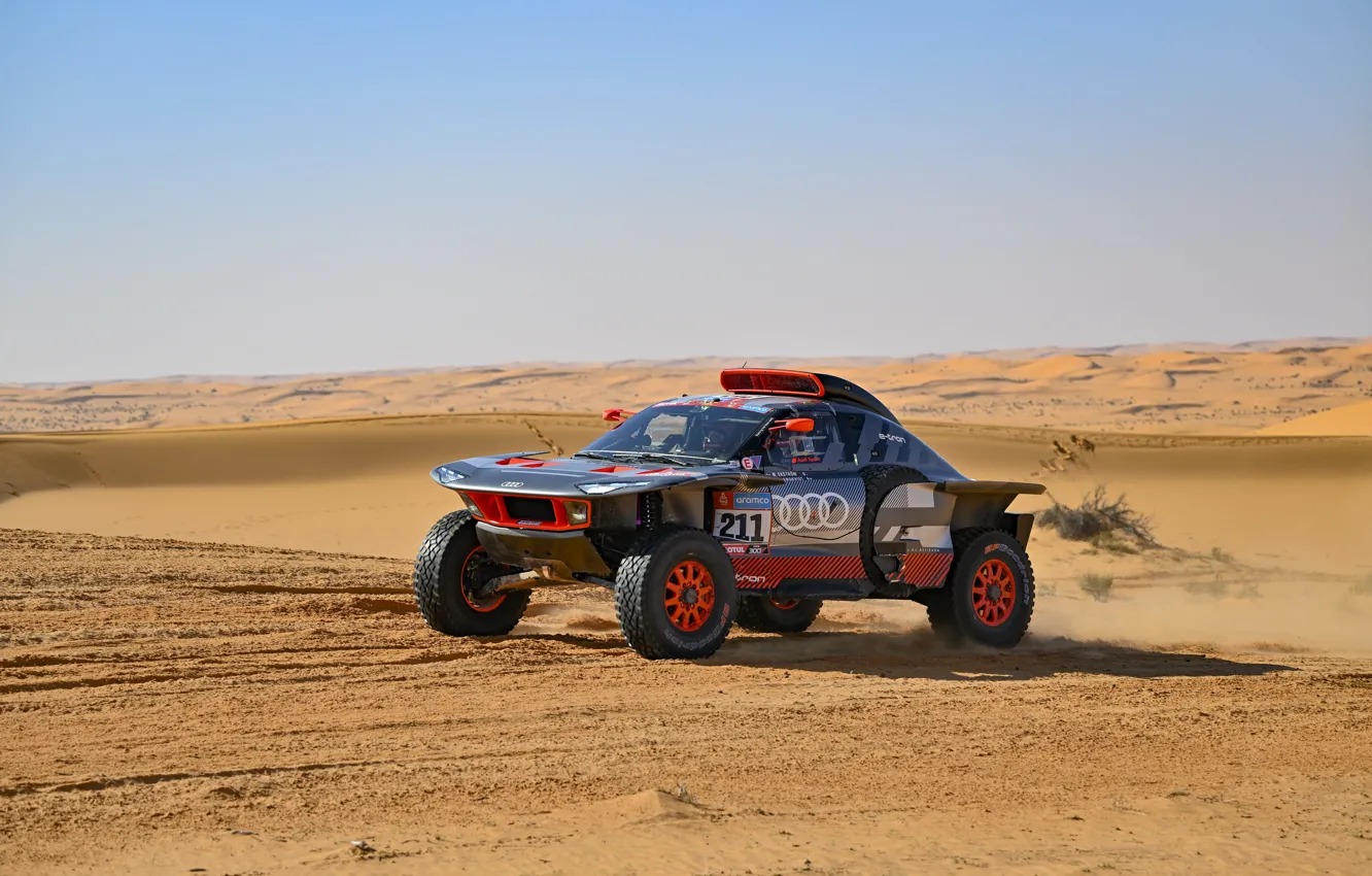 Фото обои audi, dakar, rs q e-tron