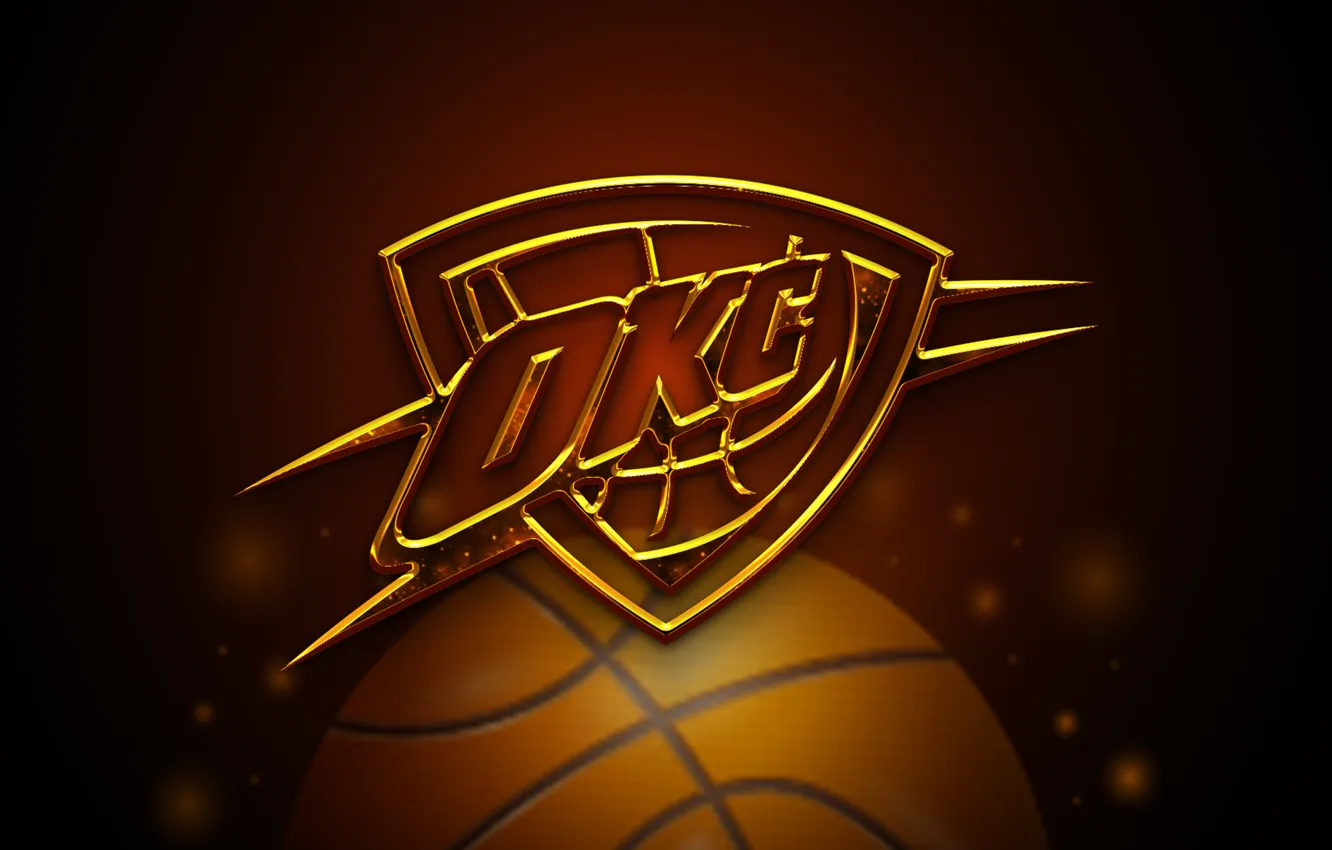 Фото обои Logo, NBA, Basketball, Thunder, Oklahoma, Oklahoma City Thunder, OKC