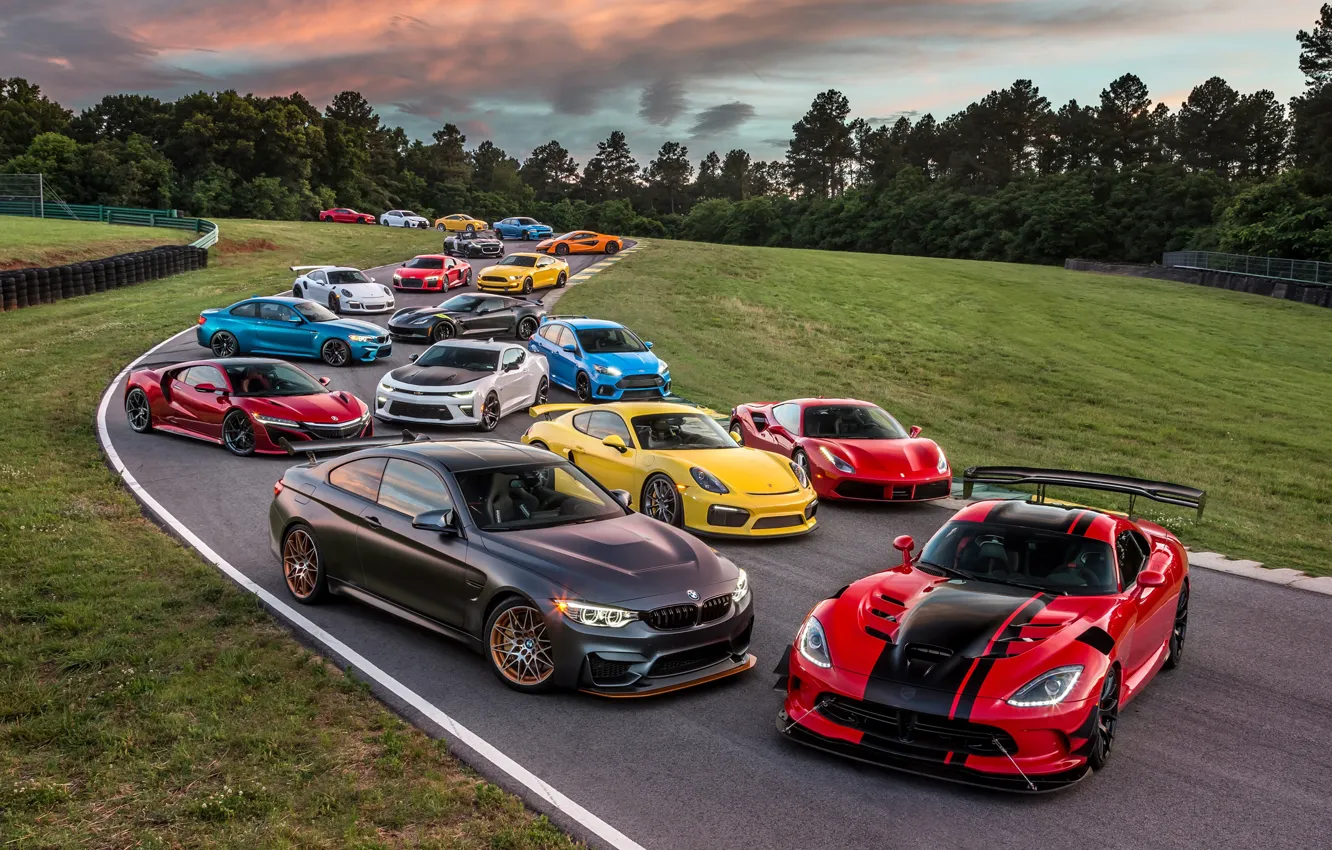 Фото обои McLaren, Jaguar, Mustang, Ford, Lexus, 911, Porsche, Corvette