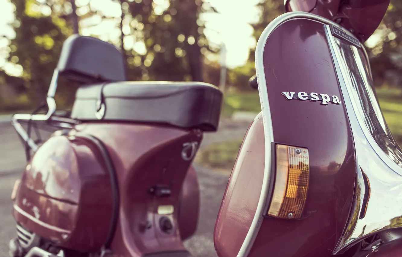 Фото обои ретро, мопед, мотороллер, retro, oldschool, Vespa, Олдскул, Веспа