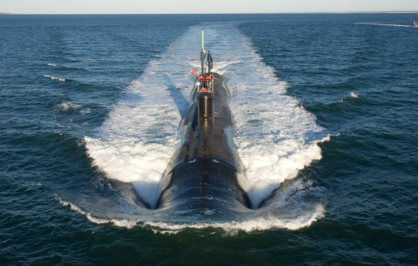 Фото обои четвёртого поколения, Атлантический океан, ВМС США, «Вирджиния», многоцелевая АПЛ, SSN-774