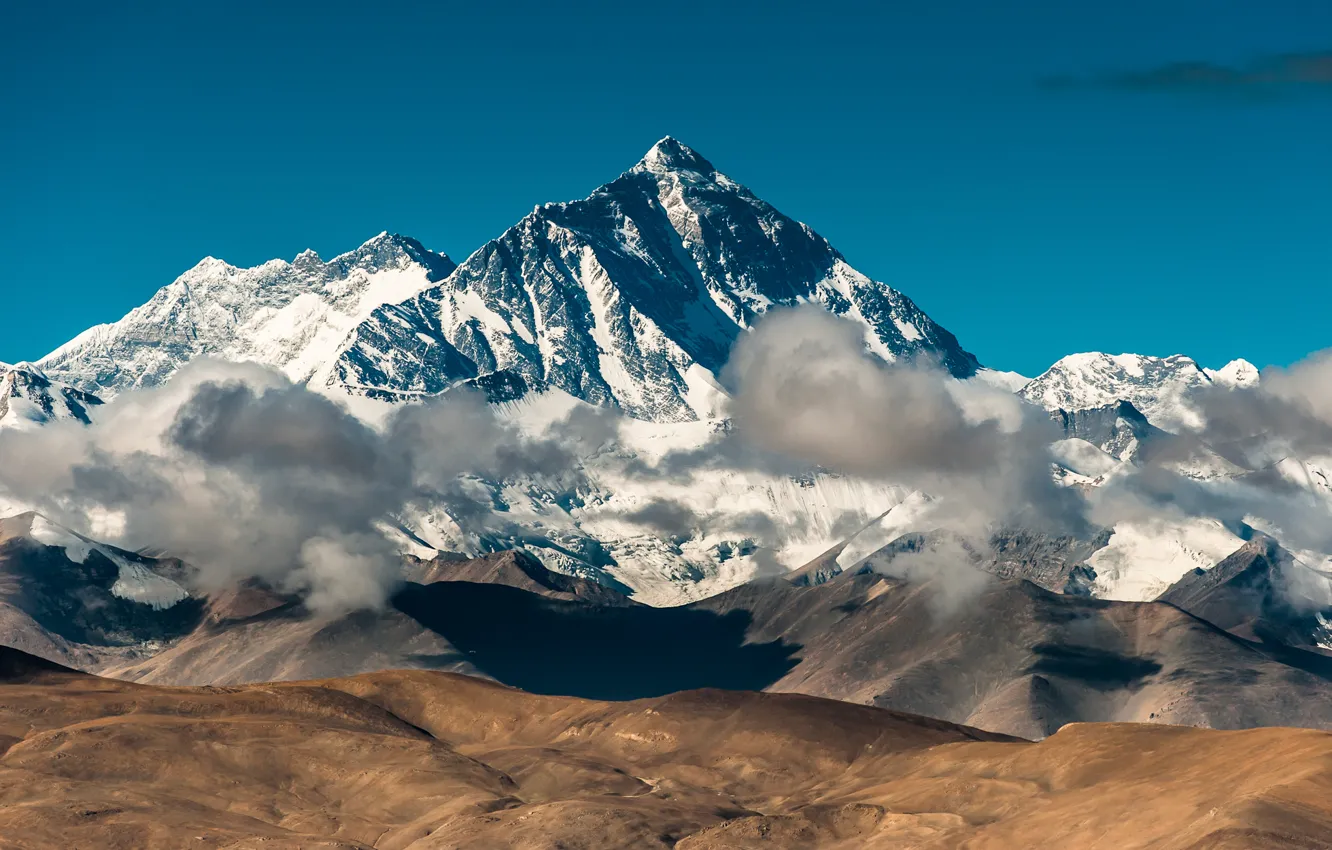 Фото обои гора, Джомолунгма, Эверест, Гималаи, Непал
