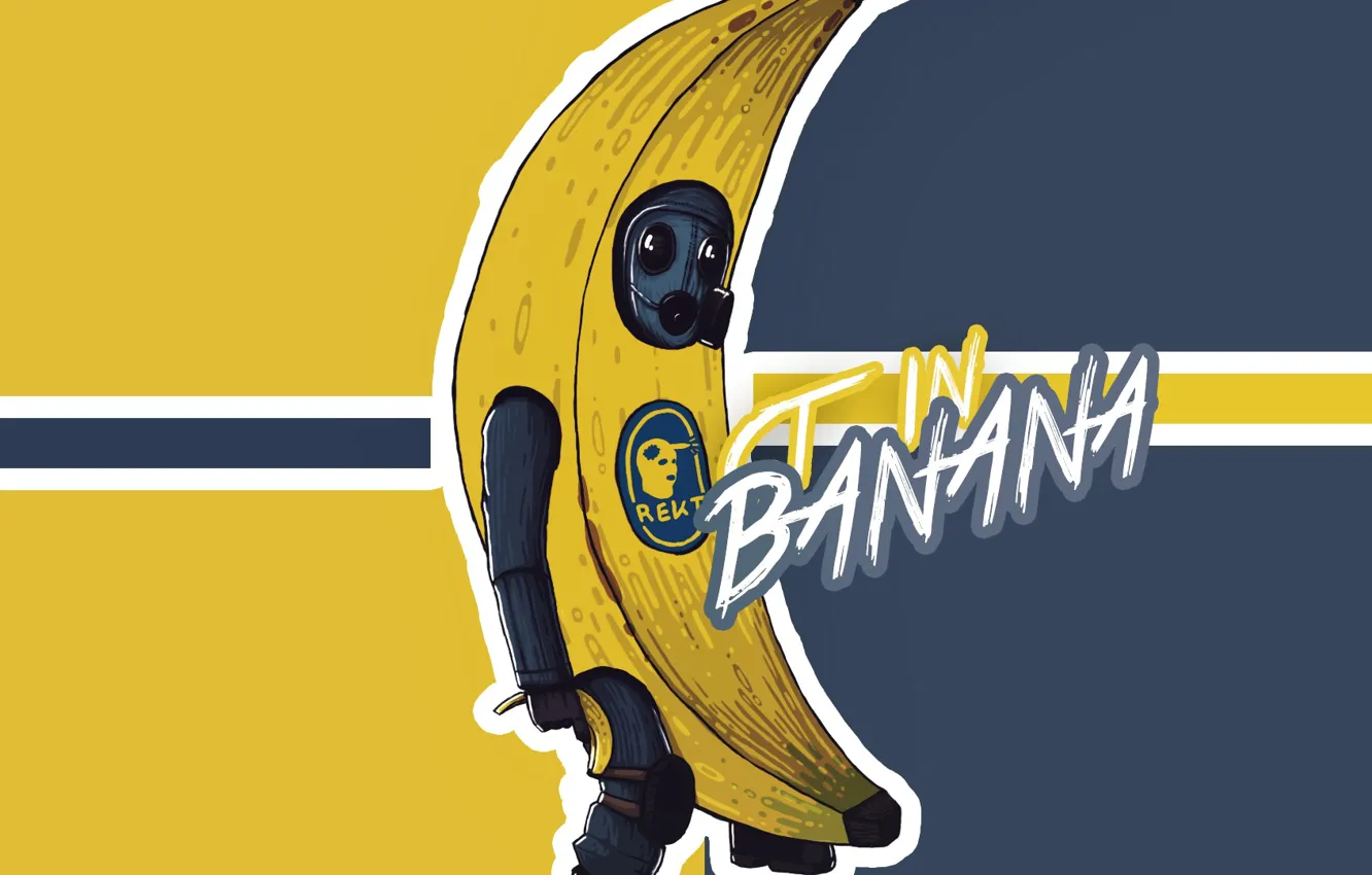 Фото обои рисунок, костюм, спецназ, наклейка, counter-strike, banana, sticker, global offensive
