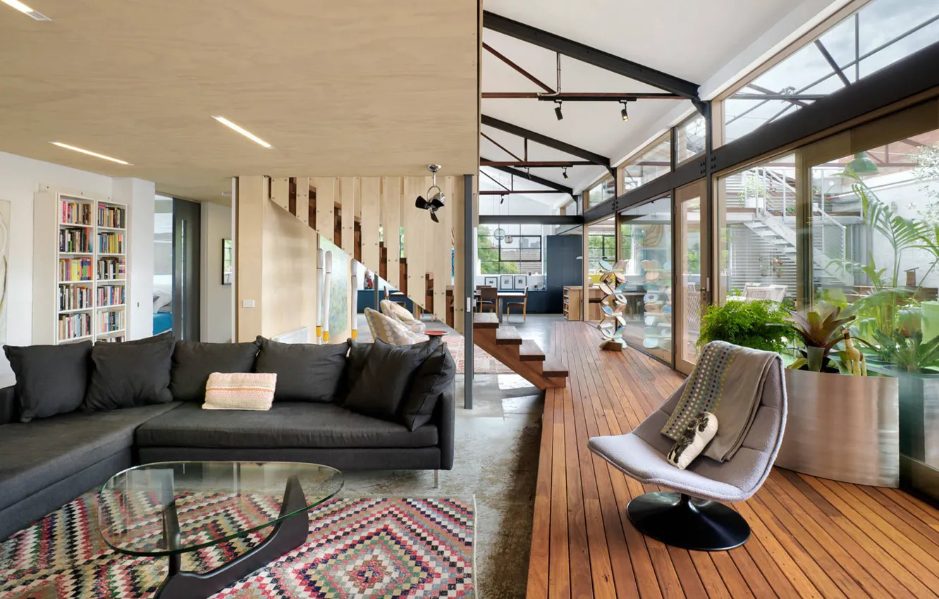 Фото обои дизайн, стиль, интерьер, Австралия, Melbourne, гостиная, Мельбурн, великолепный энергоэффективный дом