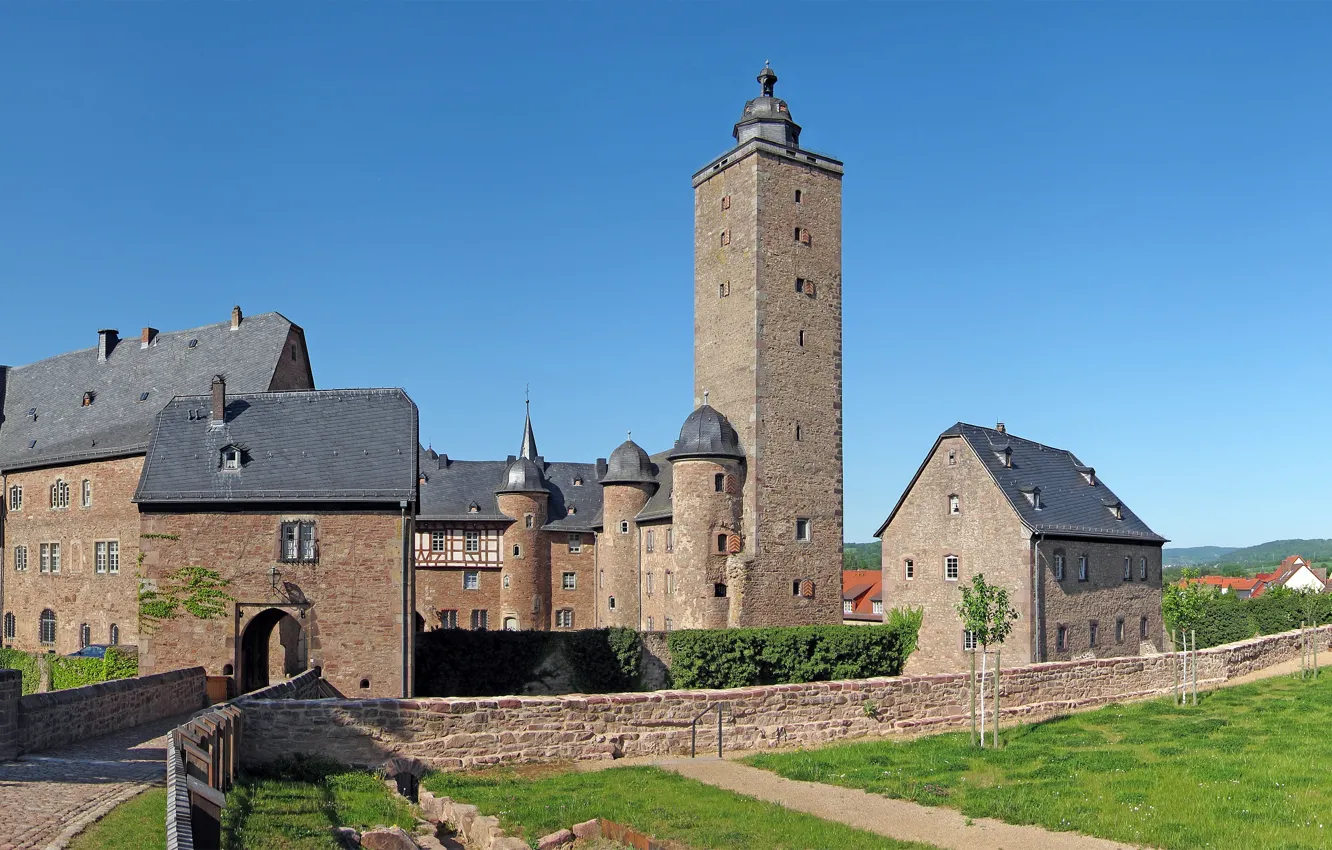 Фото обои замок, Германия, Hessen, Steinau An Der Strasse