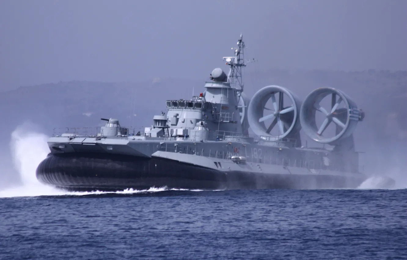 Фото обои корабль, Греция, ВМС, десантный, "Керкира"