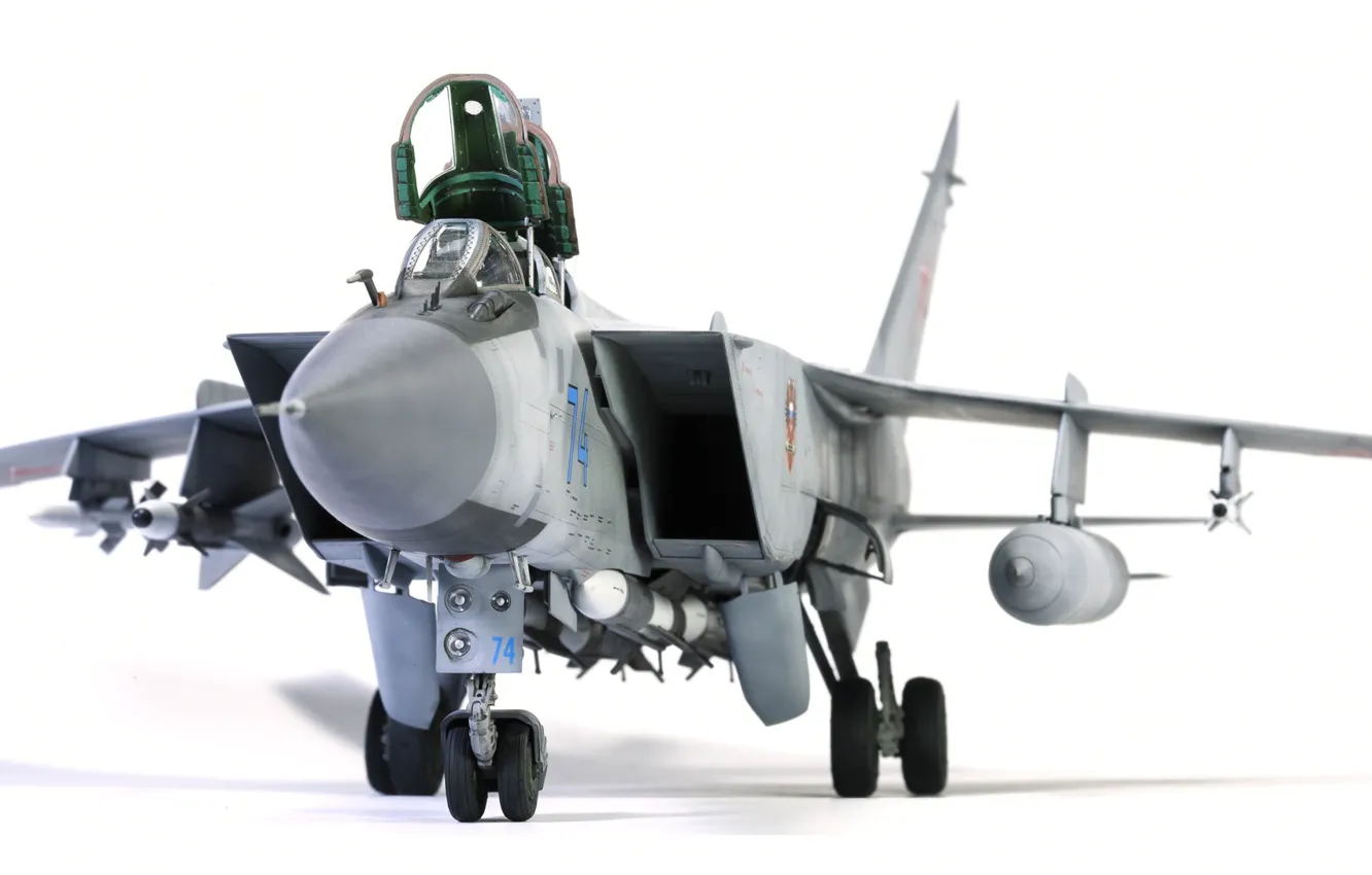 Фото обои игрушка, истребитель, моделька, MiG-31B
