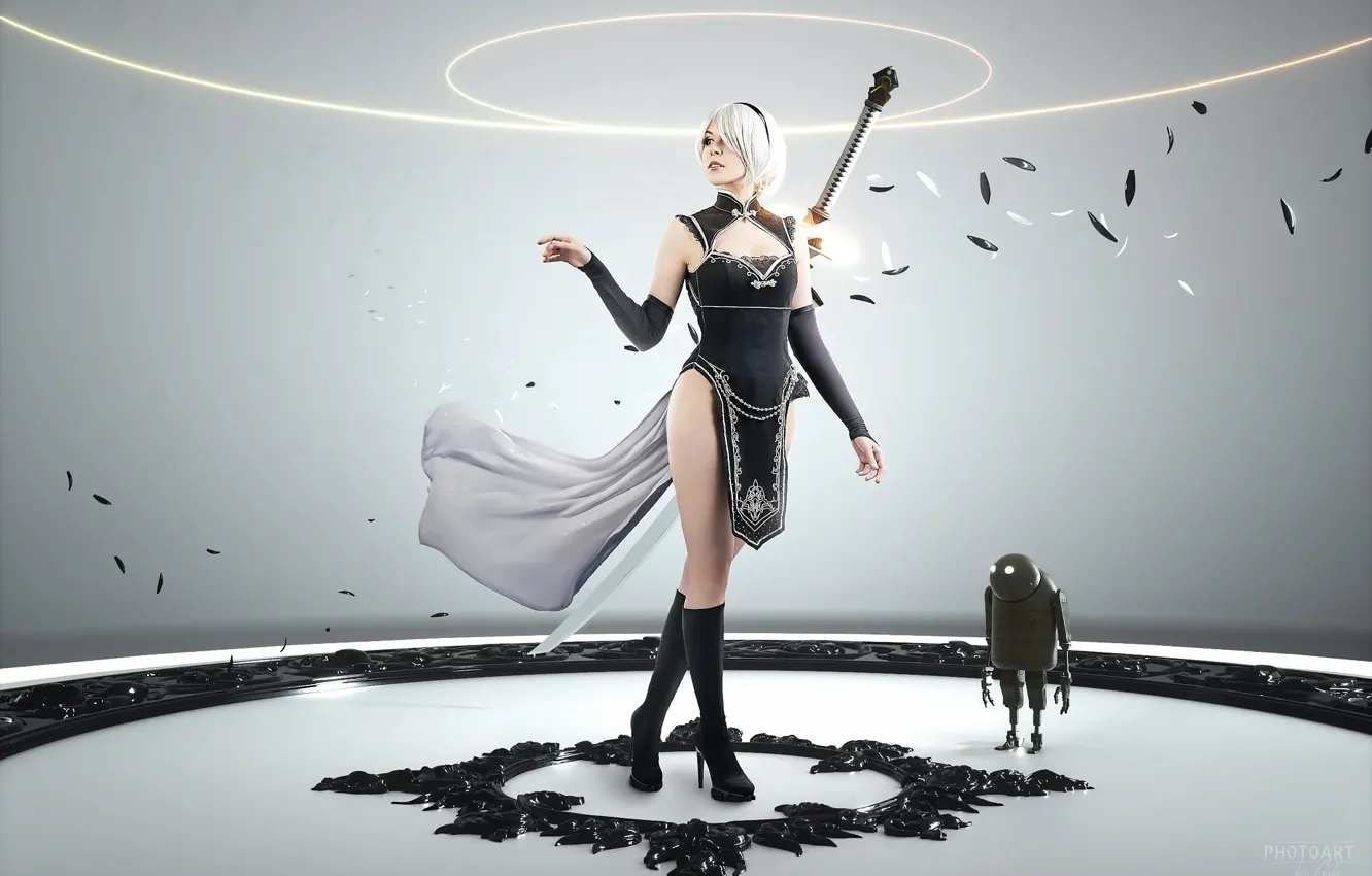 Фото обои girl, cosplay, Nier Automata